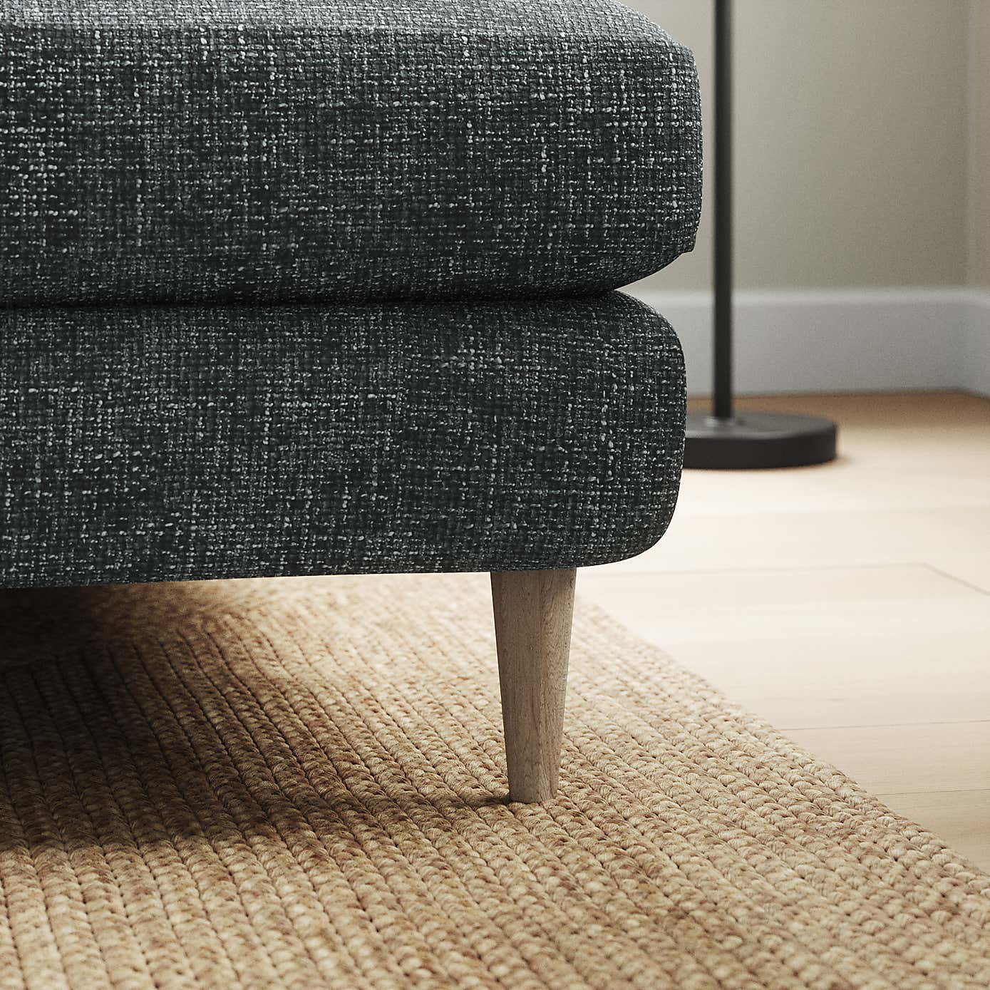 Sven Chunky Chenille Large Corner Chaise Sofa