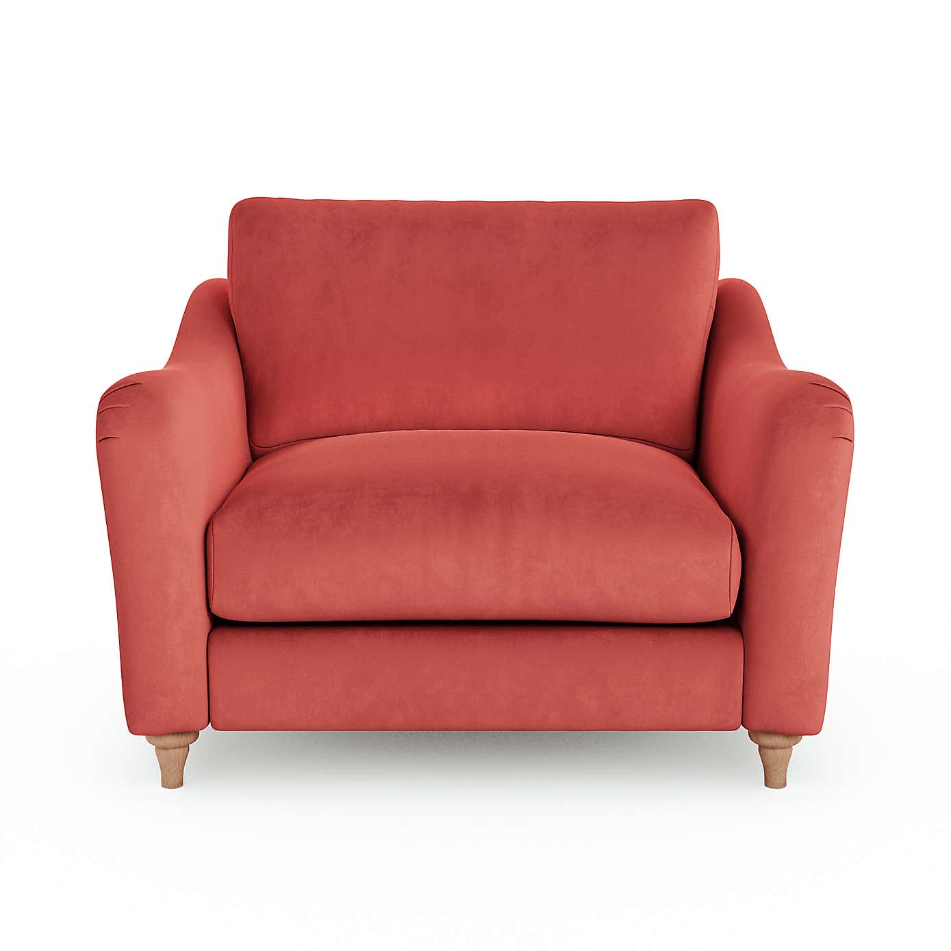 Hattie Matte Plush Velvet Snuggle Sofa