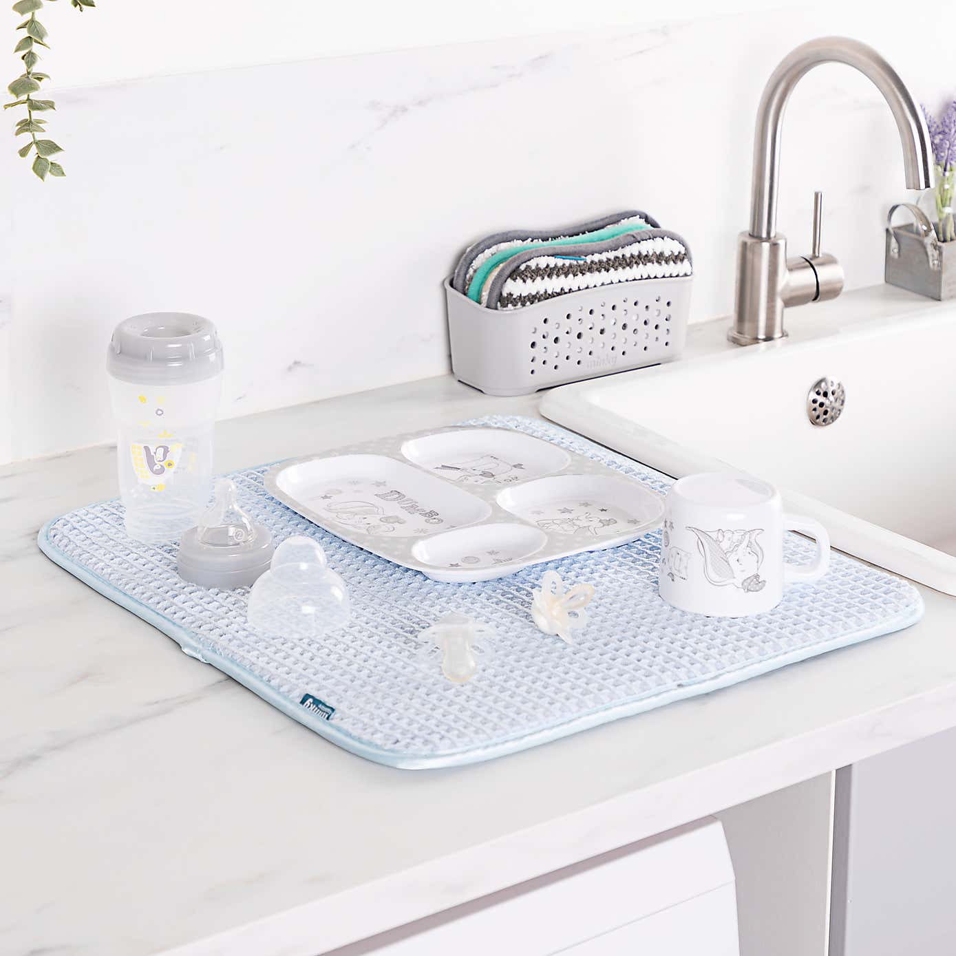 MINKY ANTI BAC DRYING  MAT BLUE