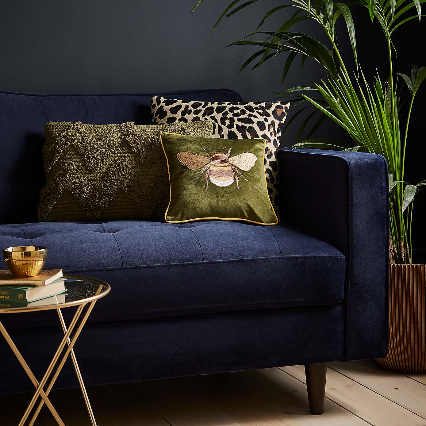 Bees Draught Excluder Navy