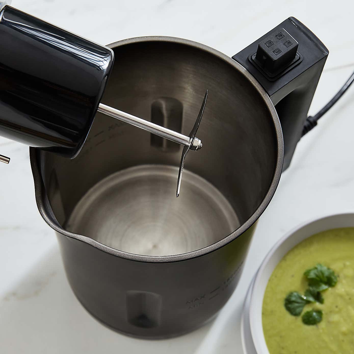 Digital 1.6L Black Soup Maker