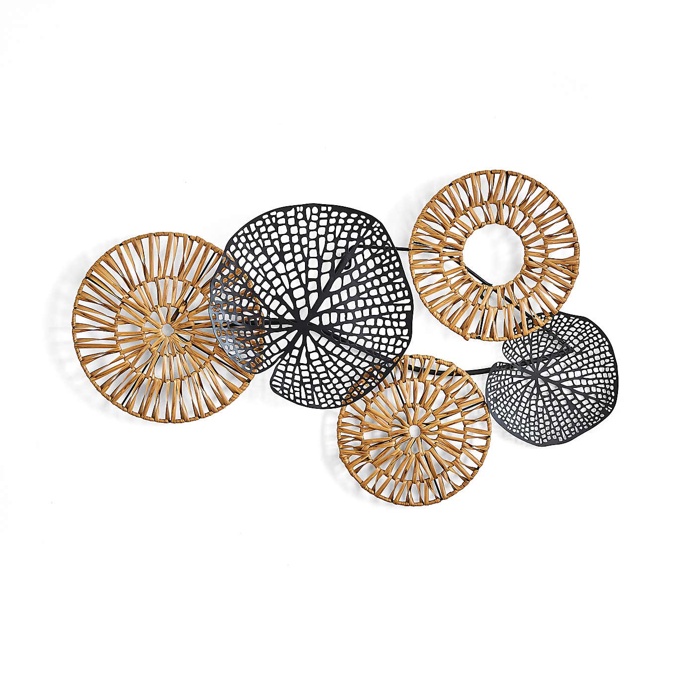 Indoor Outdoor Artisan Leaf Wall Art 85cm