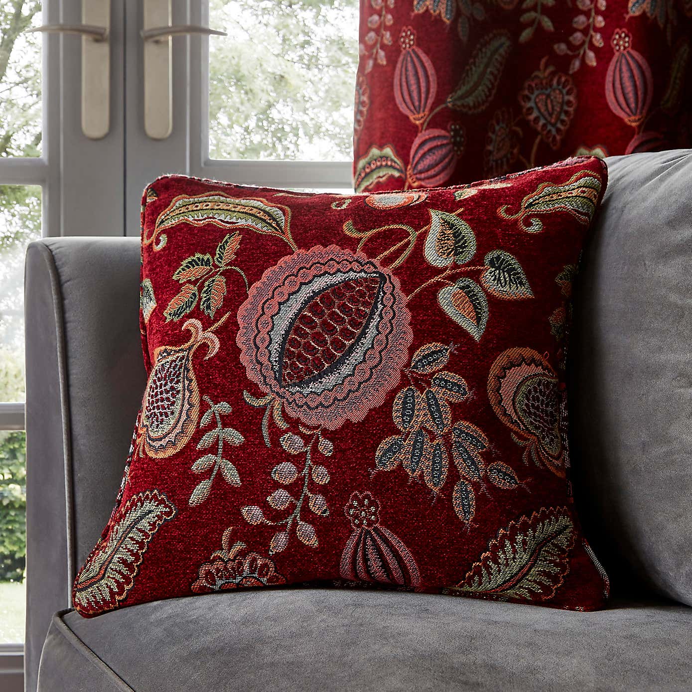 Edina Chenille Pencil Pleat Curtains