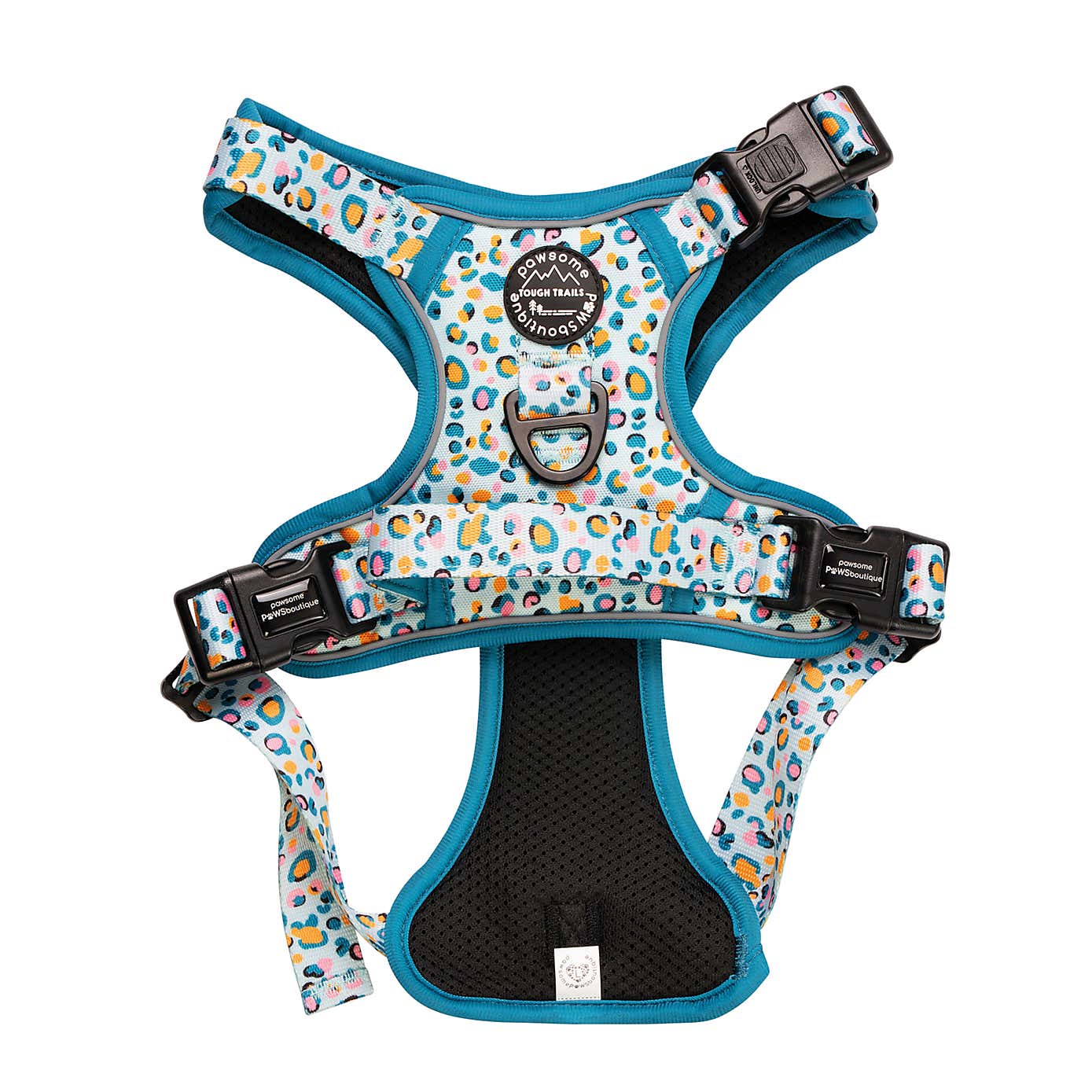 Blue Leopard Tough Trails Dog Harness
