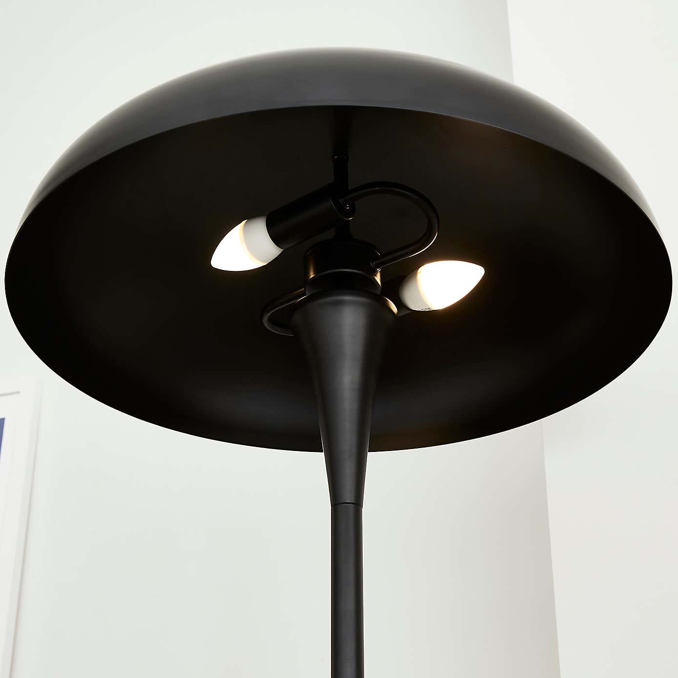 Elements Lennon Industrial 2 Light Floor Lamp