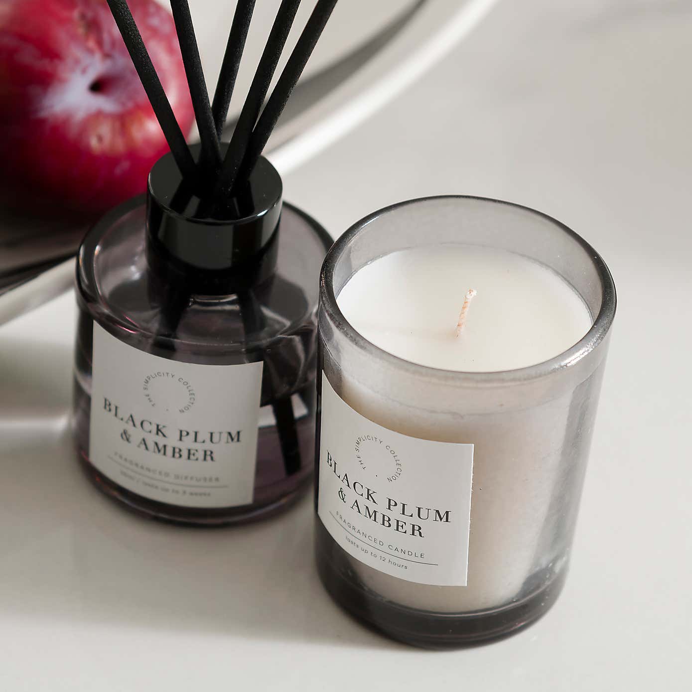 Plum & Patchouli Candle and Diffuser Gift Set