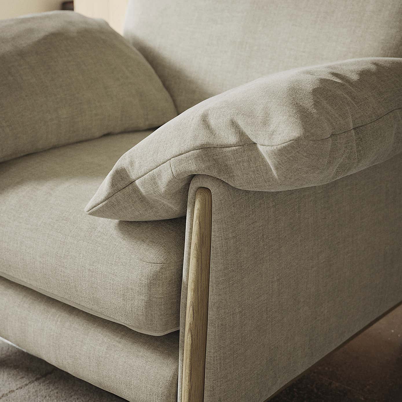 Hector Tonal Plush Chenille Snuggle Chair