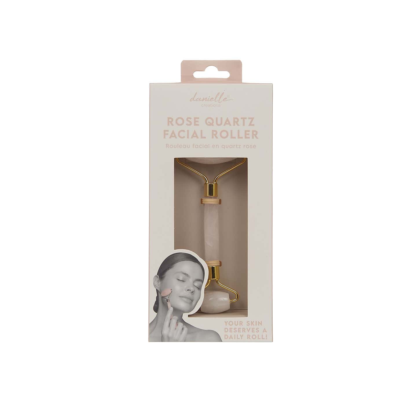 Upper Canada Danielle Creations Rose Quartz Facial Roller