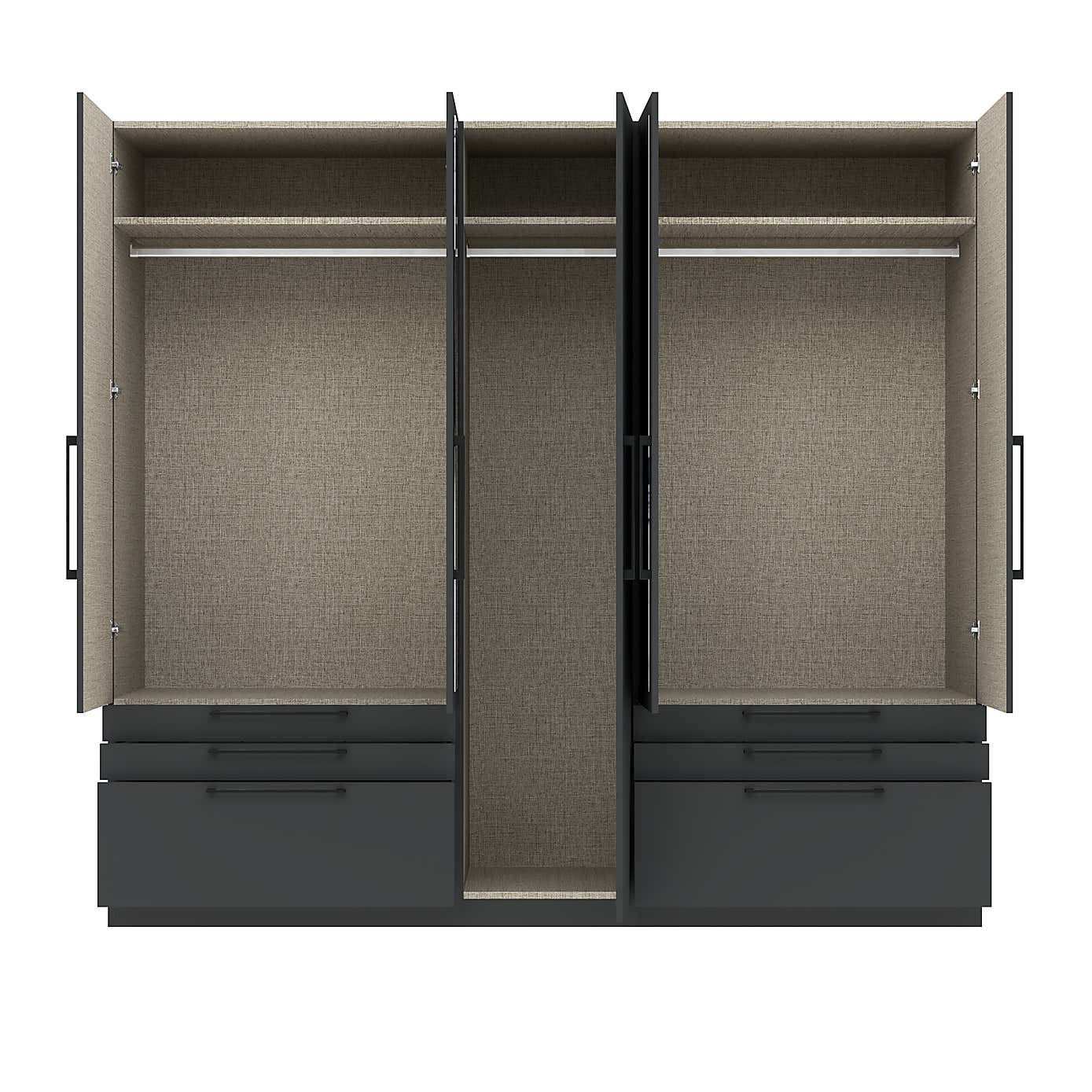 Foster 5 Door 6 Drawer Wardrobe