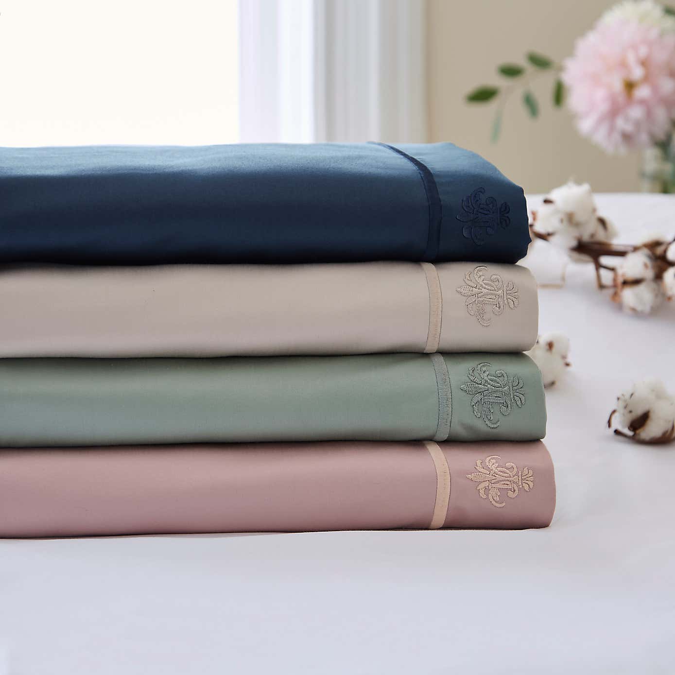 Dorma Egyptian Cotton 1000 Thread Count Silver Housewife Pillowcase