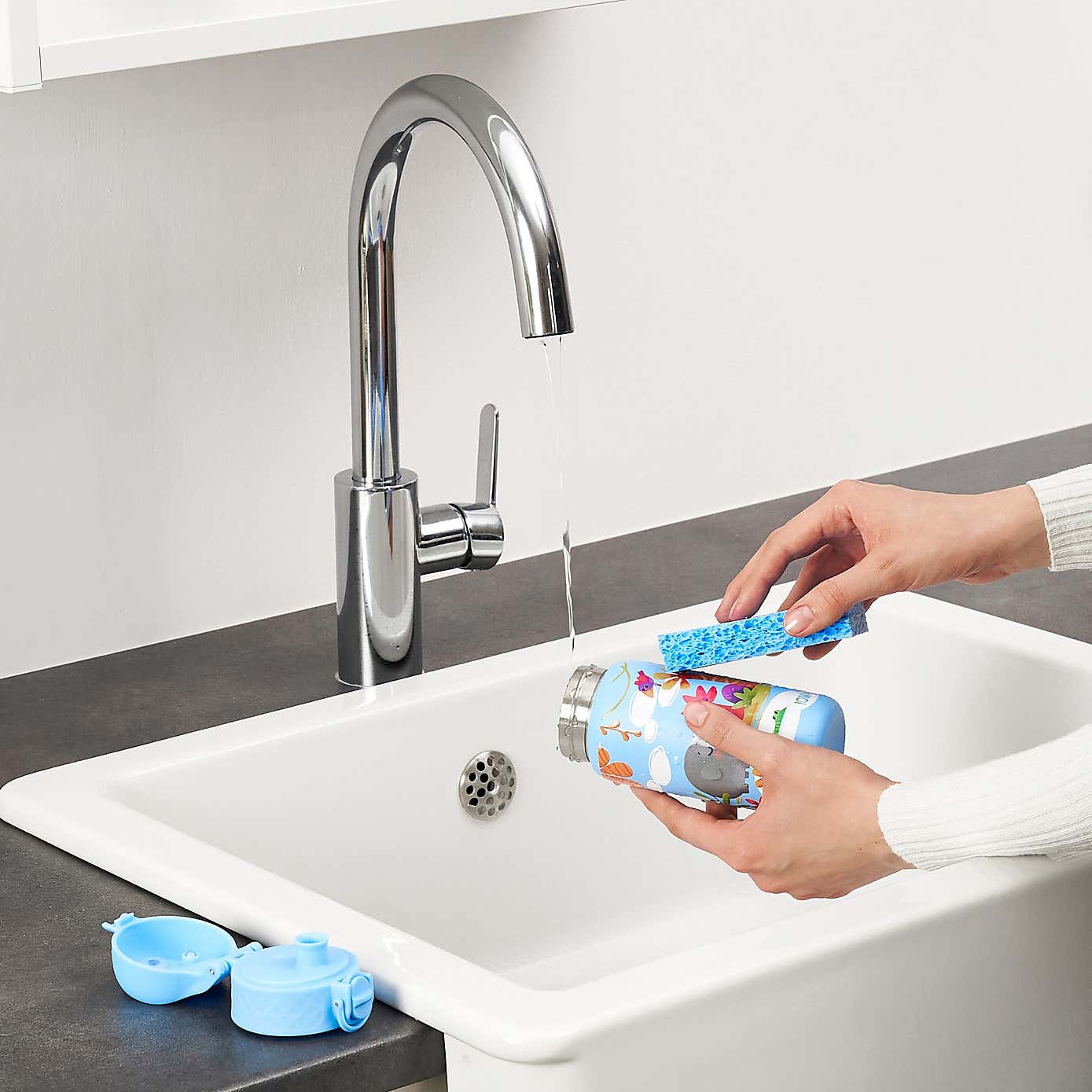 Ion8 Safari Leak Proof Kids Stainless Steel Water Bottle, 400ml