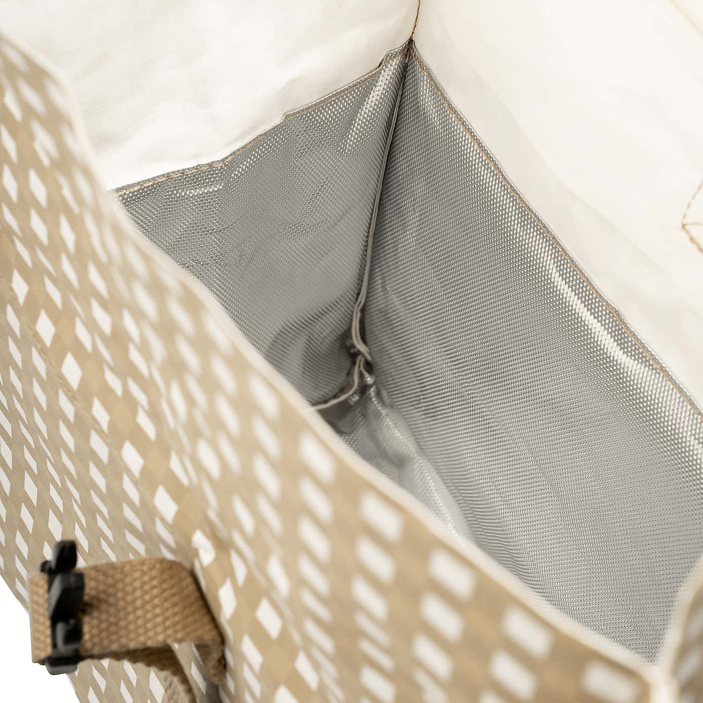 &Again Gingham Paper Cooler Lunch Bag