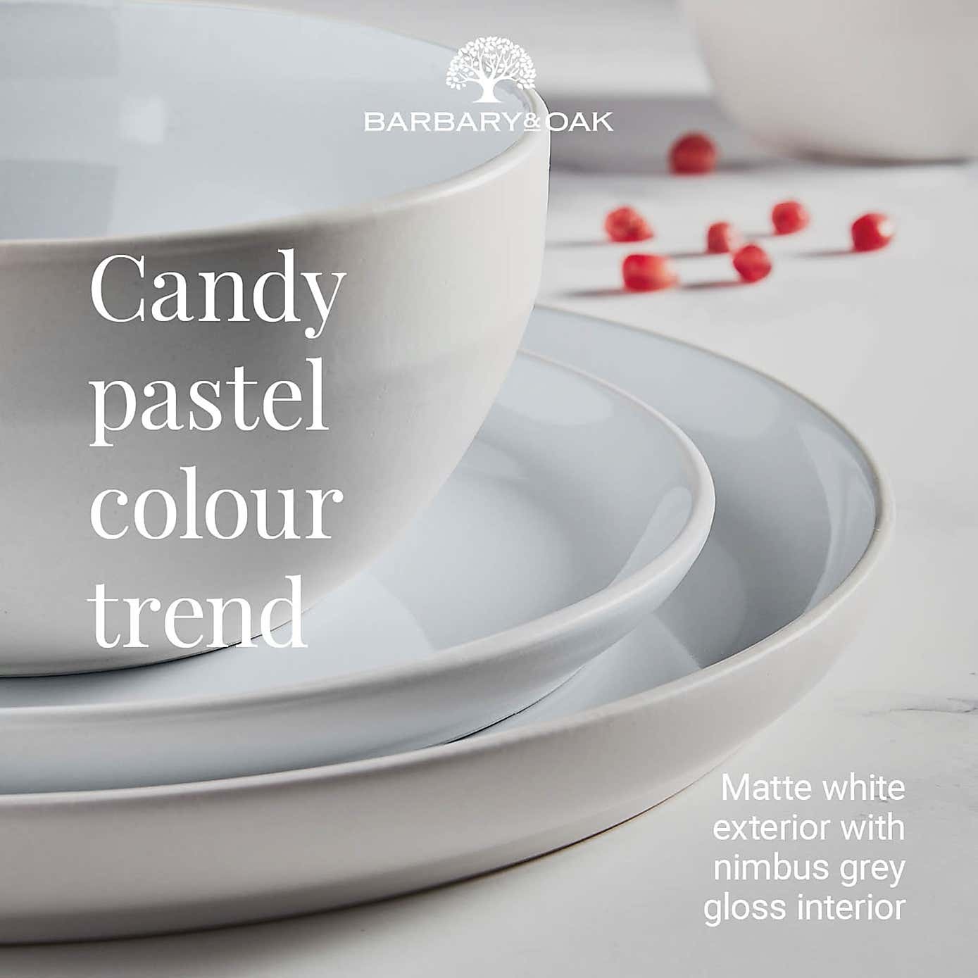 Barbary & Oak Oslo Stoneware 16 Piece Dinner Set