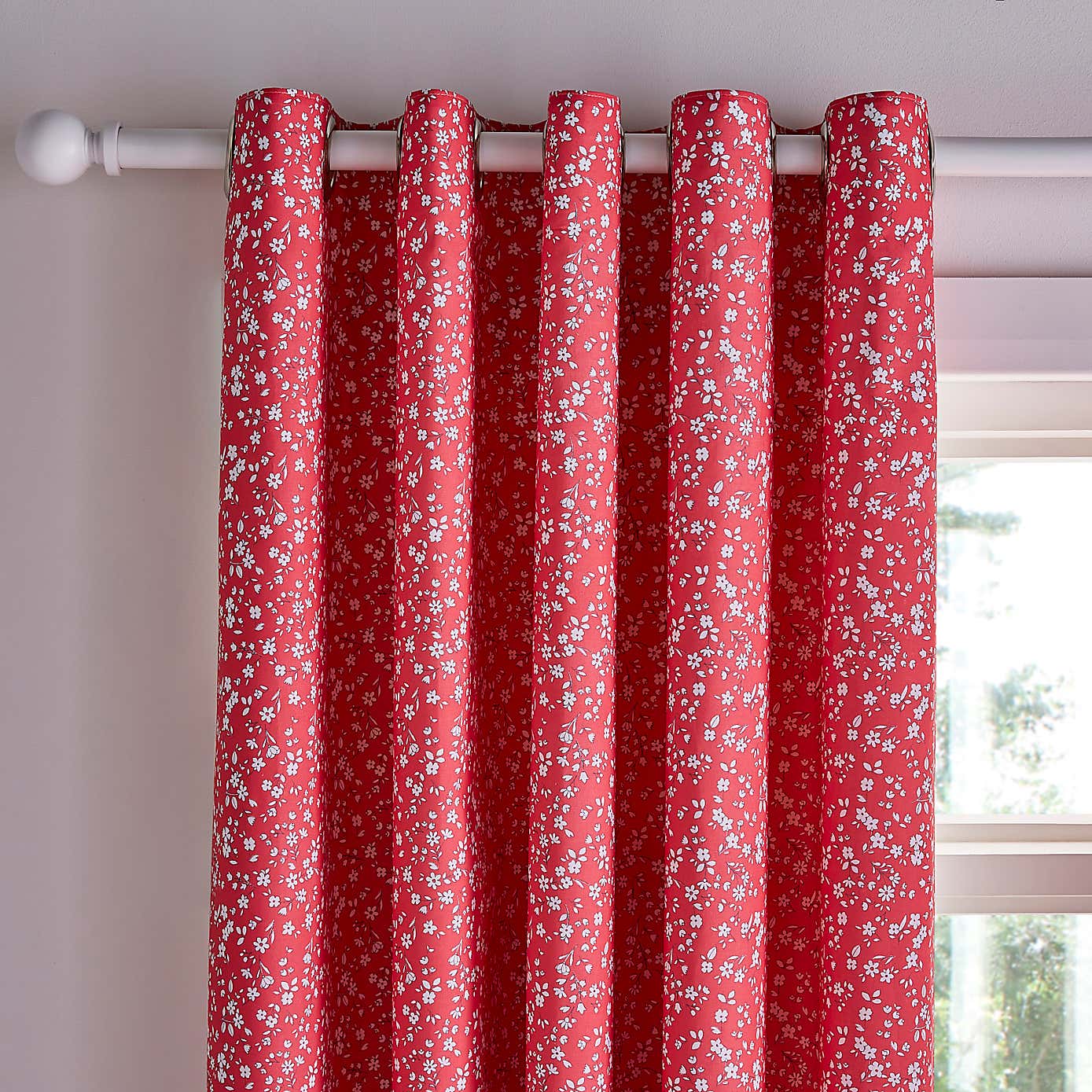 Ditsy Frill Blackout Eyelet Curtains
