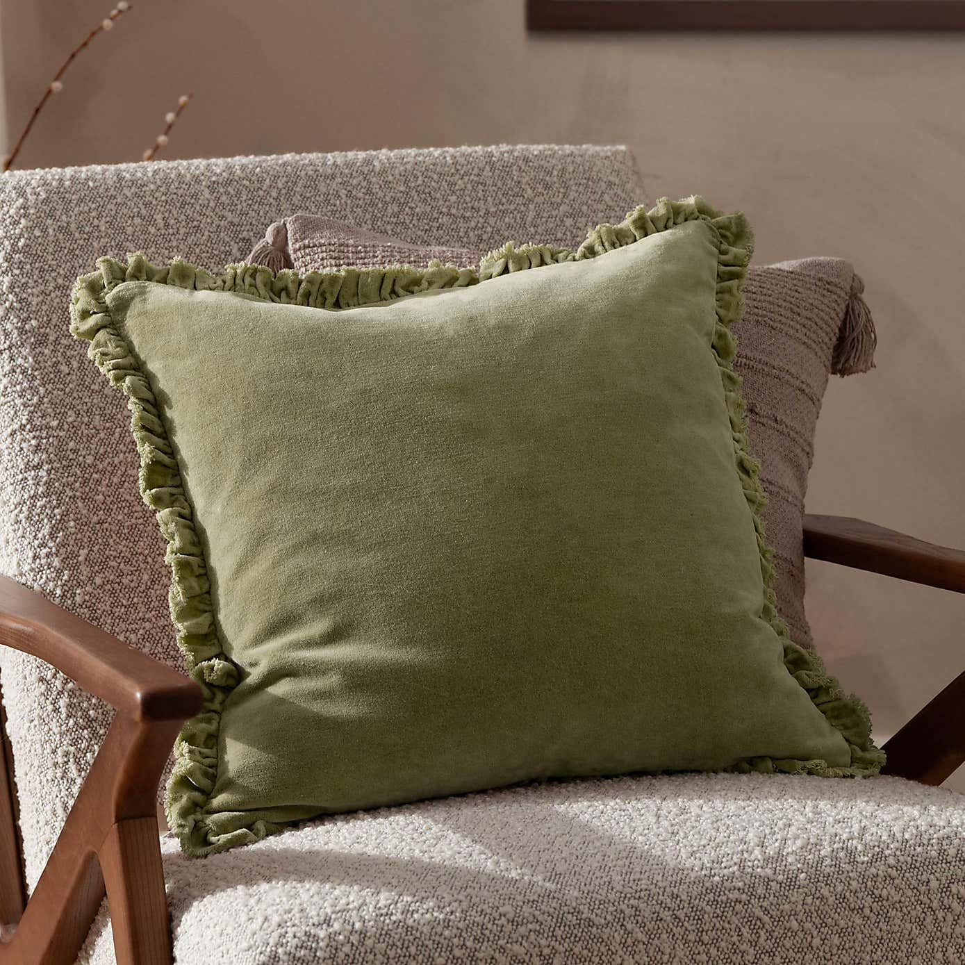 Bertie Velvet Square Cushion
