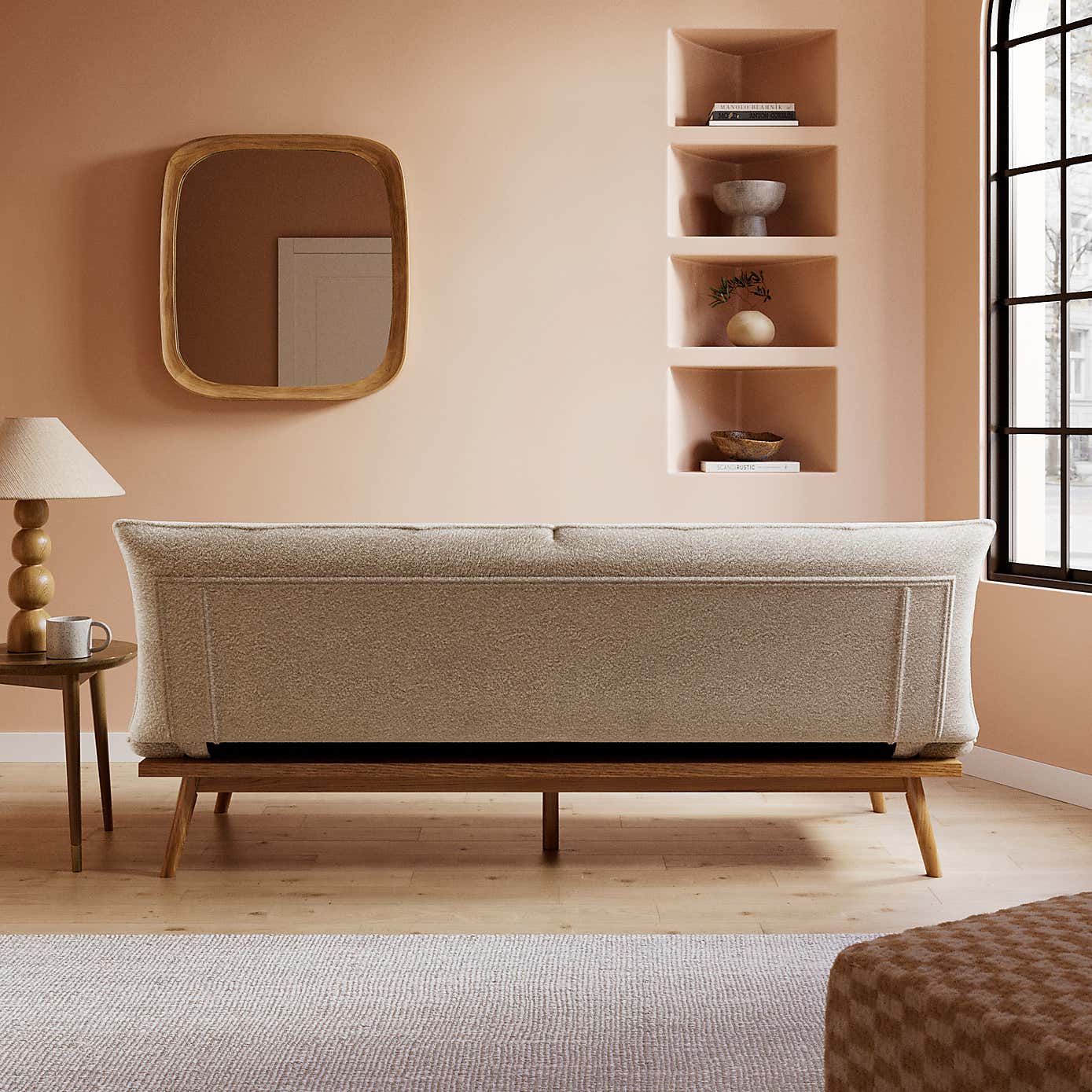 Delaney Tonal Boucle Clic Clac Sofa Bed