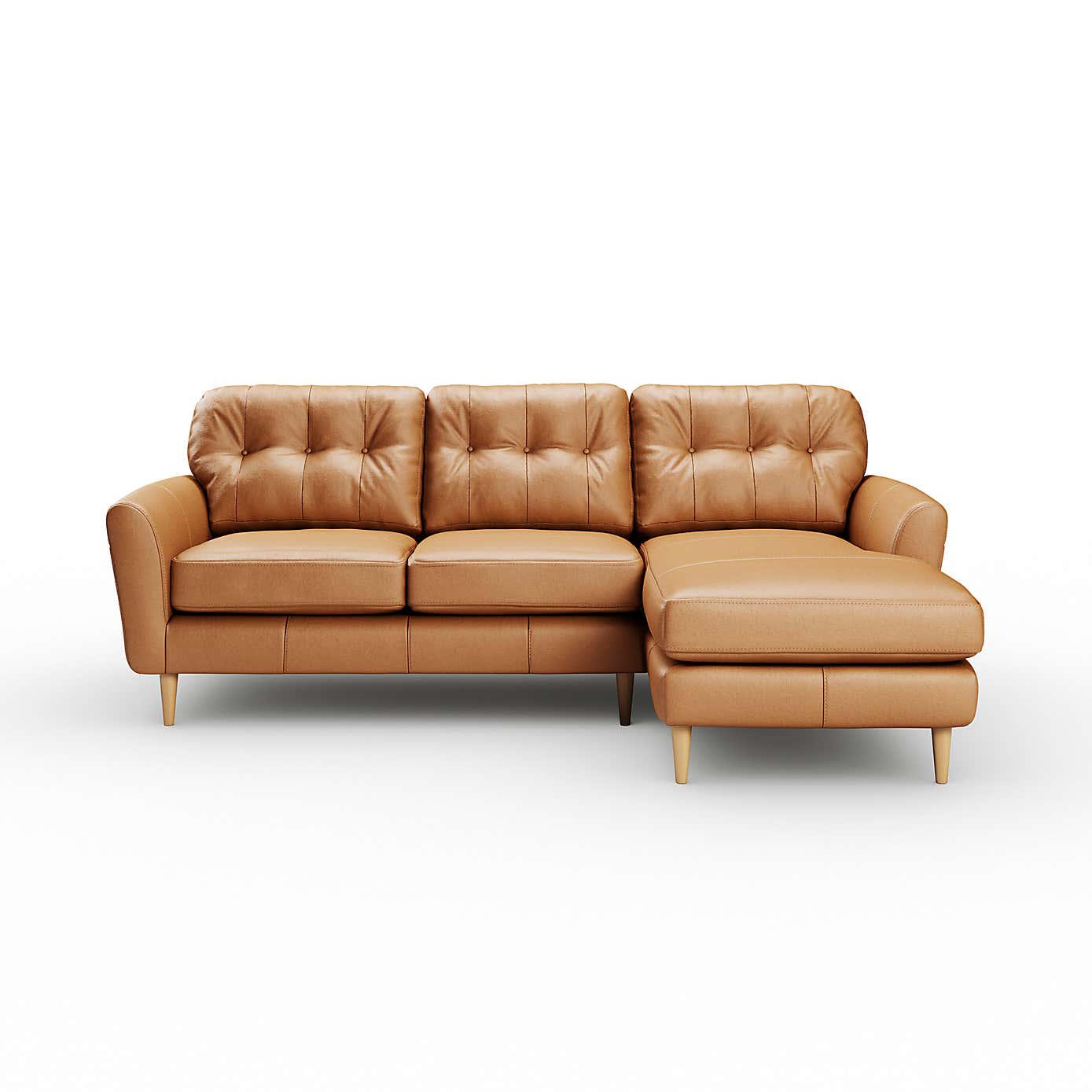 Sven Vintage Leather Large Corner Chaise Sofa