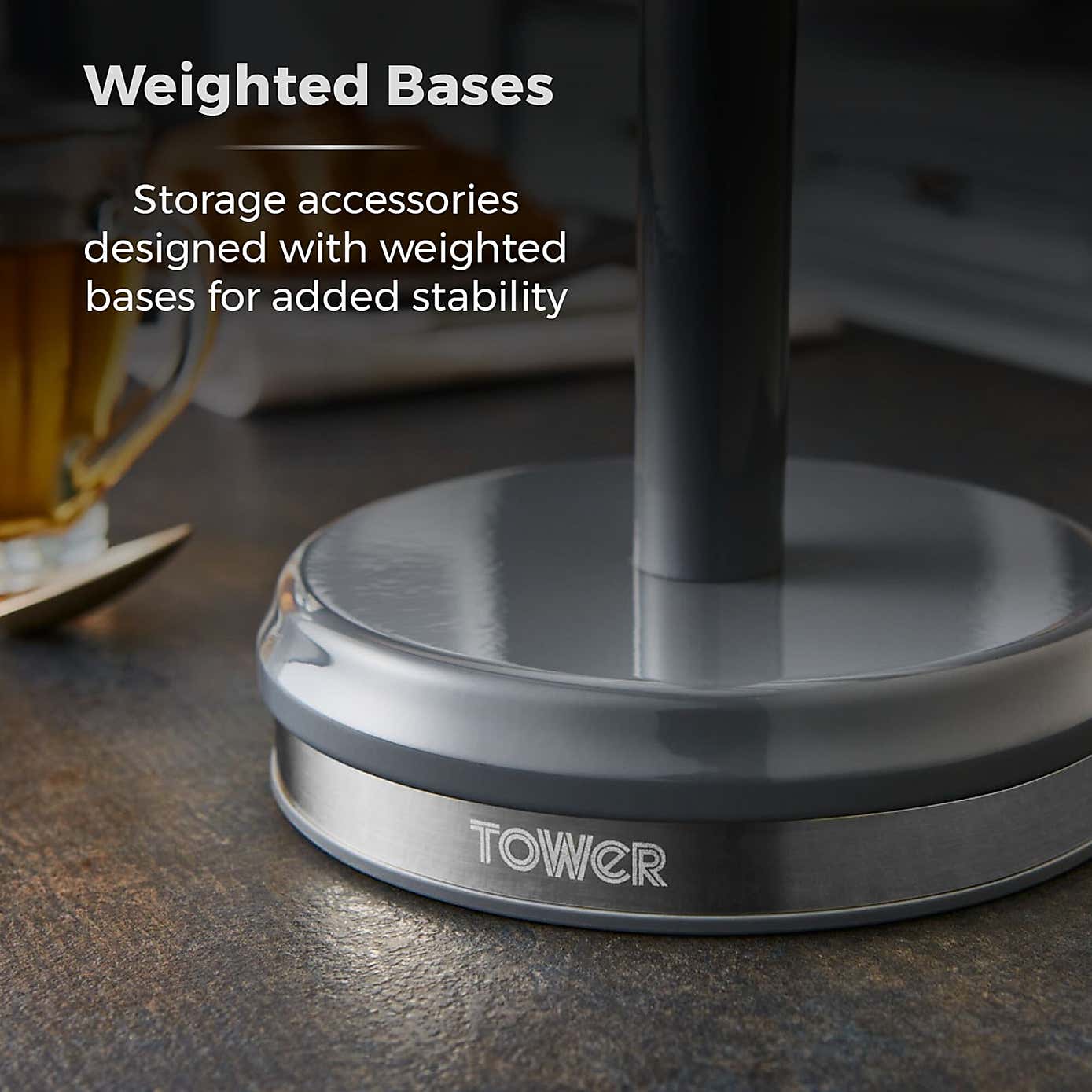 Tower Belle Mug Tree and Kitchen Roll Holder Set