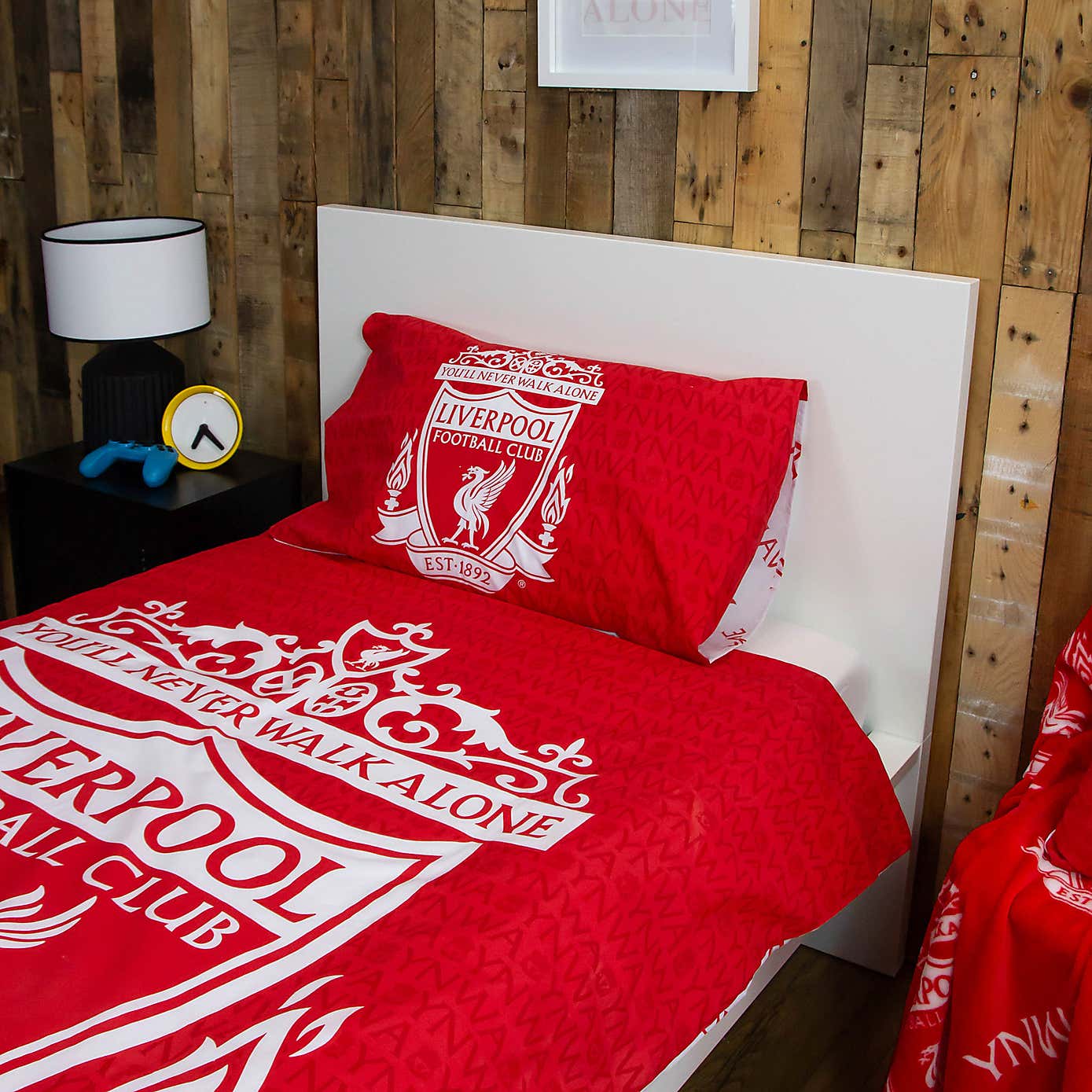 Liverpool Tone Single Duvet Cover and Pillowcase Set