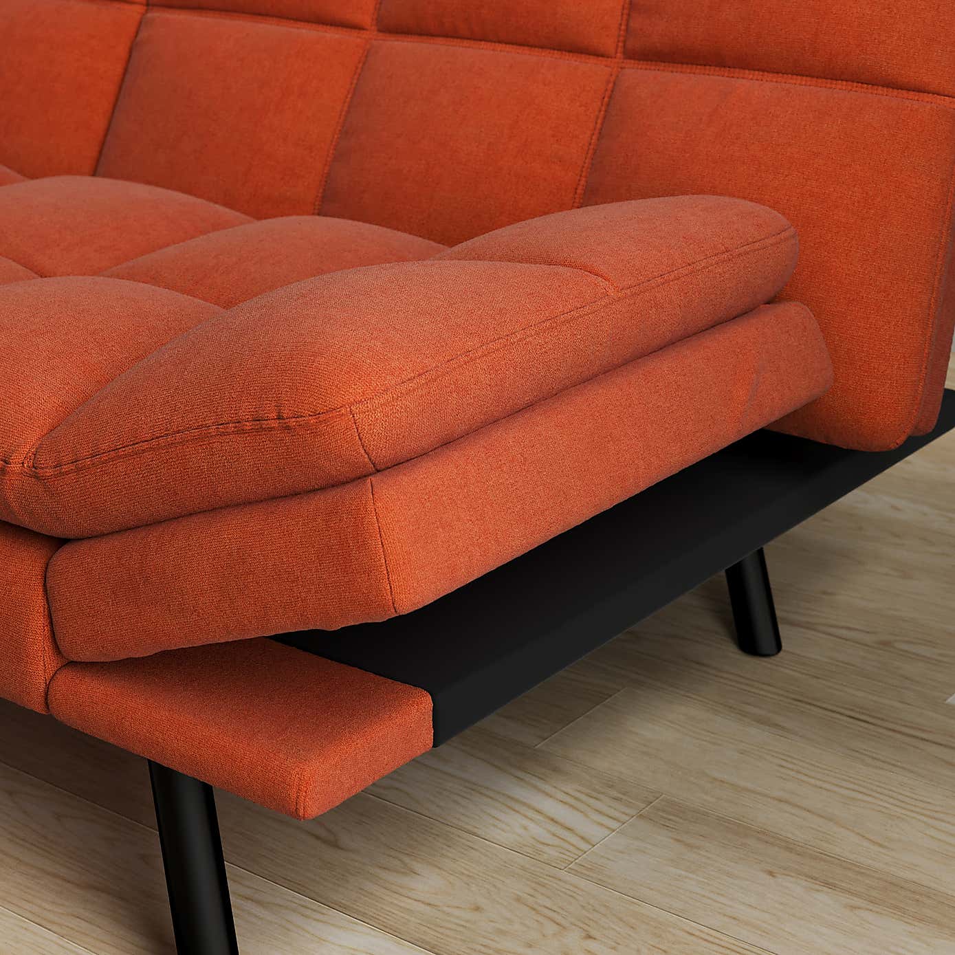 Luis Soft Chenille Clic Clac Double Sofa Bed