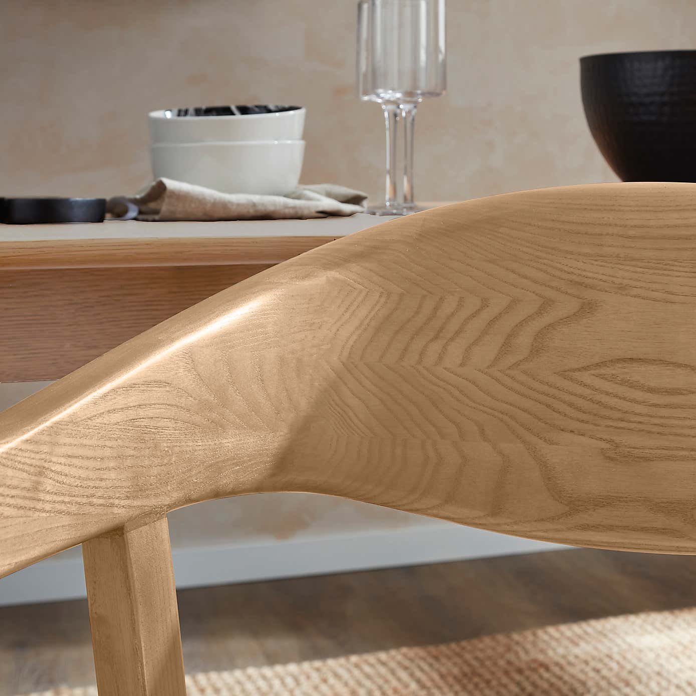 Oskar Dining Chair, Boucle