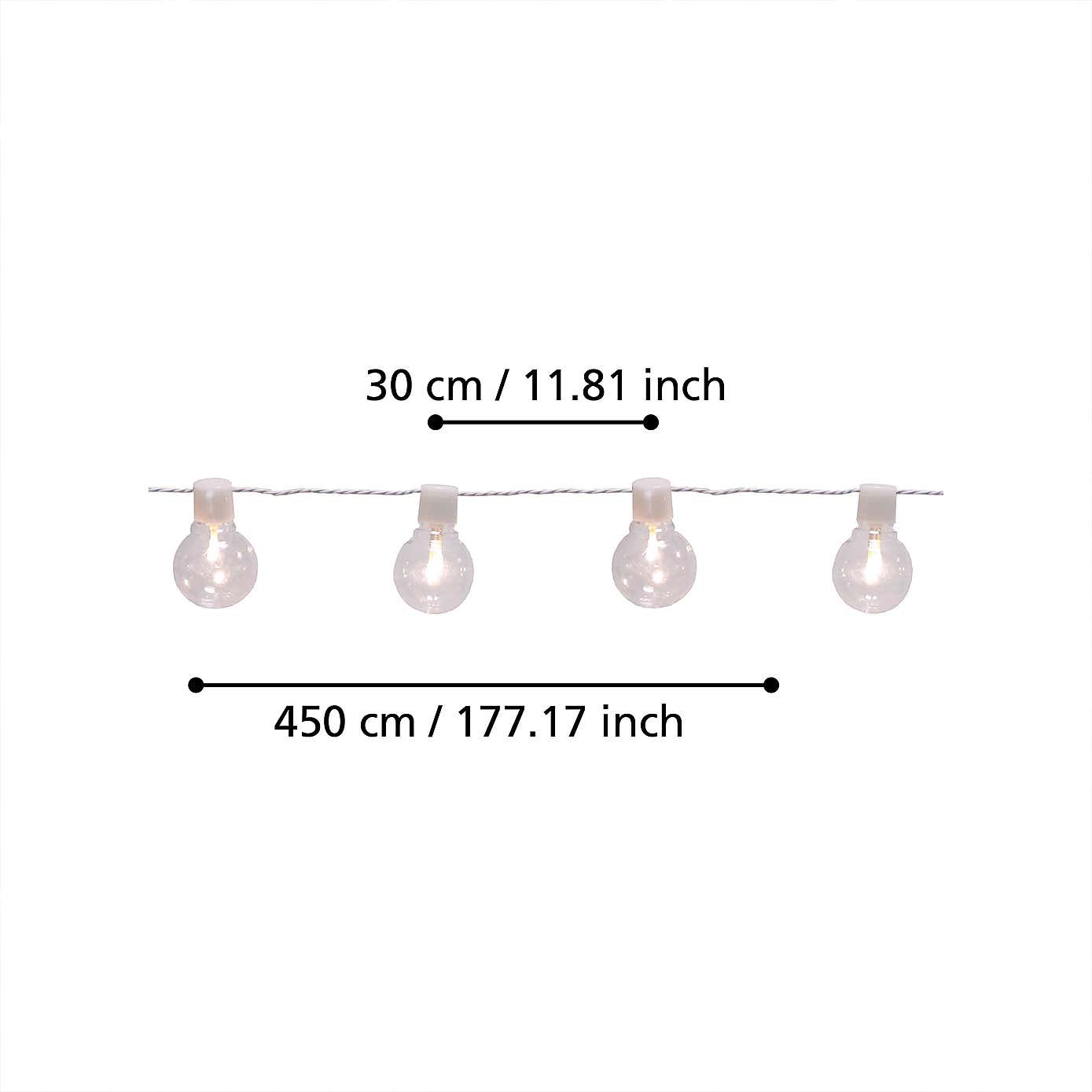 EGLO Partaj 16 LED Indoor Outdoor String Lights