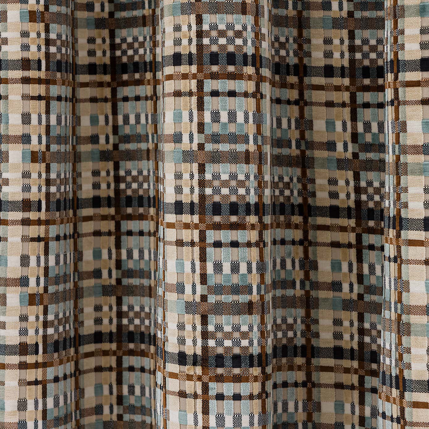 Roxana Cut Velvet Pencil Pleat Curtains