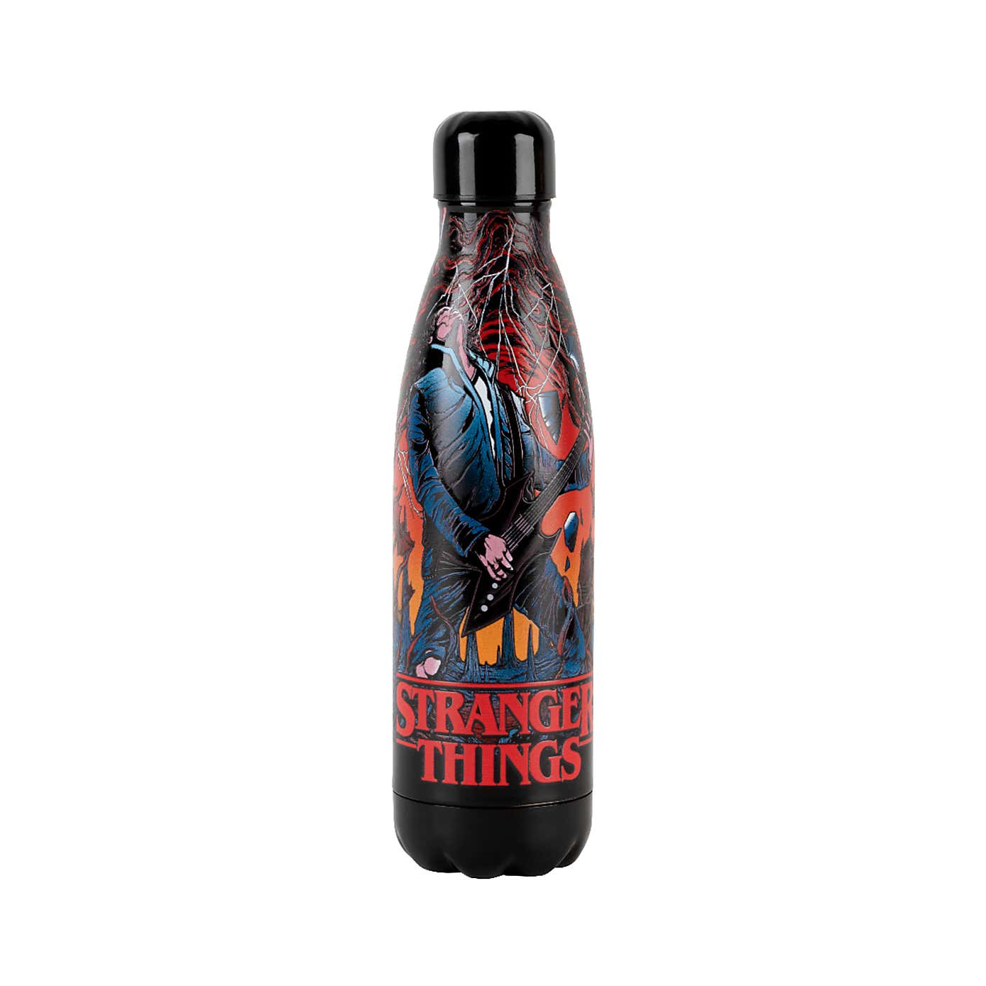 Stranger Things Hellfire Guitar Insulated Bottle