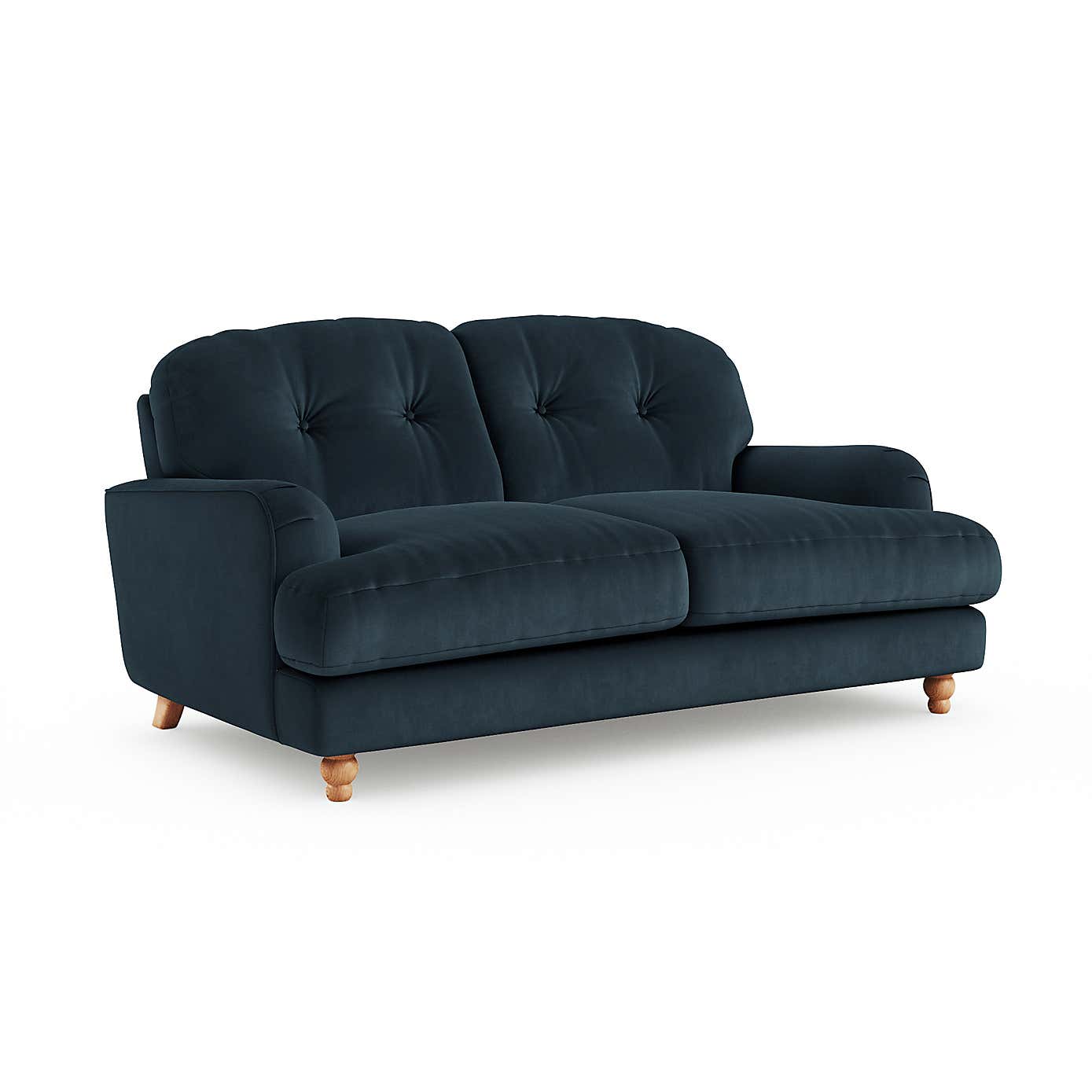 Martha Matte Plush Velvet 2 Seater Sofa