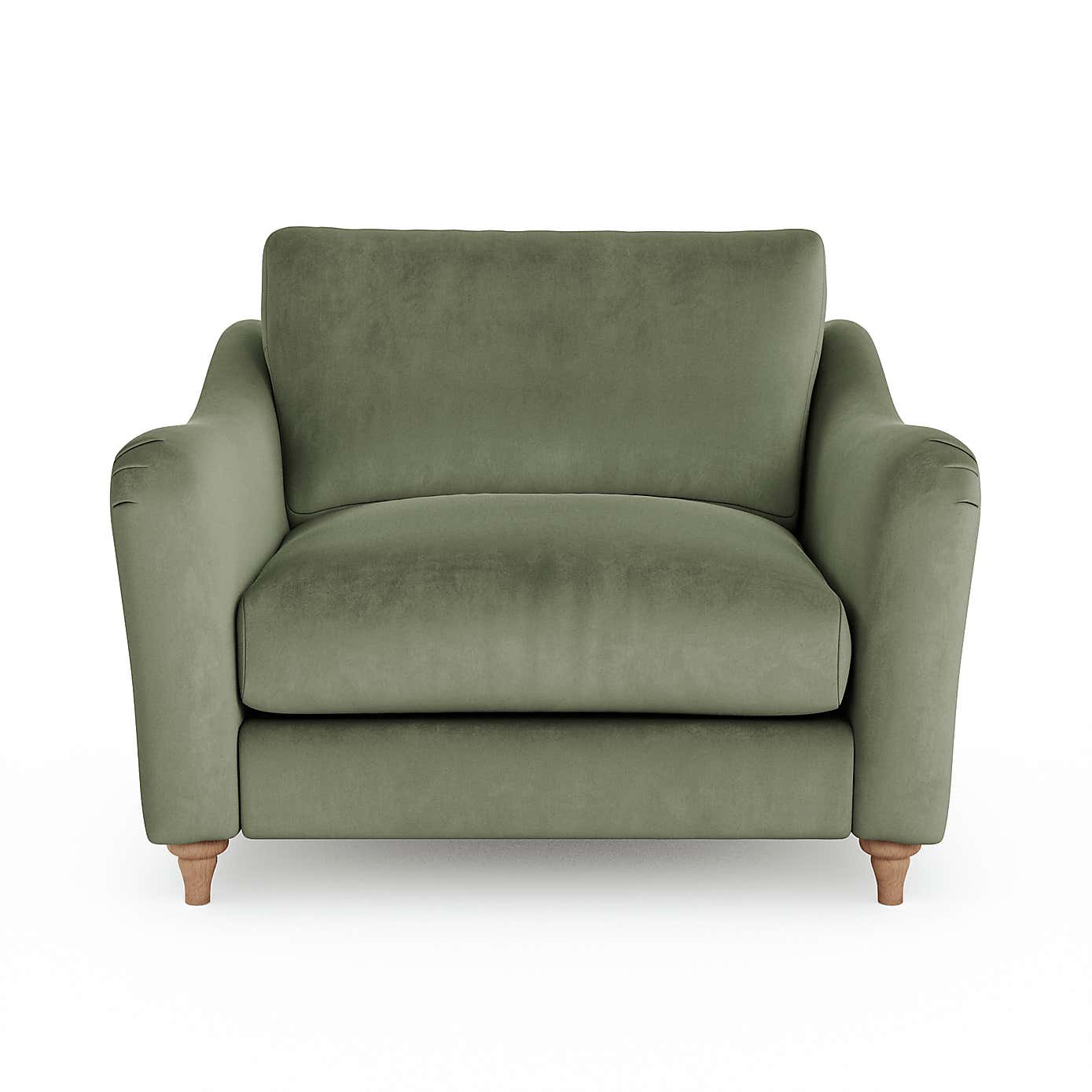 Hattie Matte Plush Velvet Snuggle Sofa