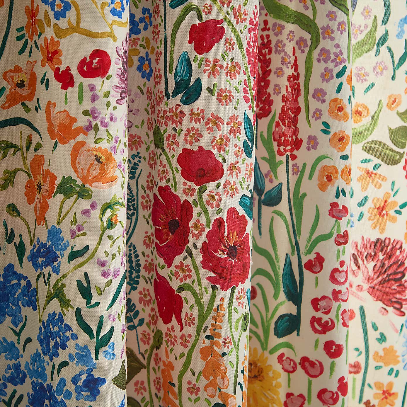 Sophie Robinson Sunshine Flower Pencil Pleat Single Curtain