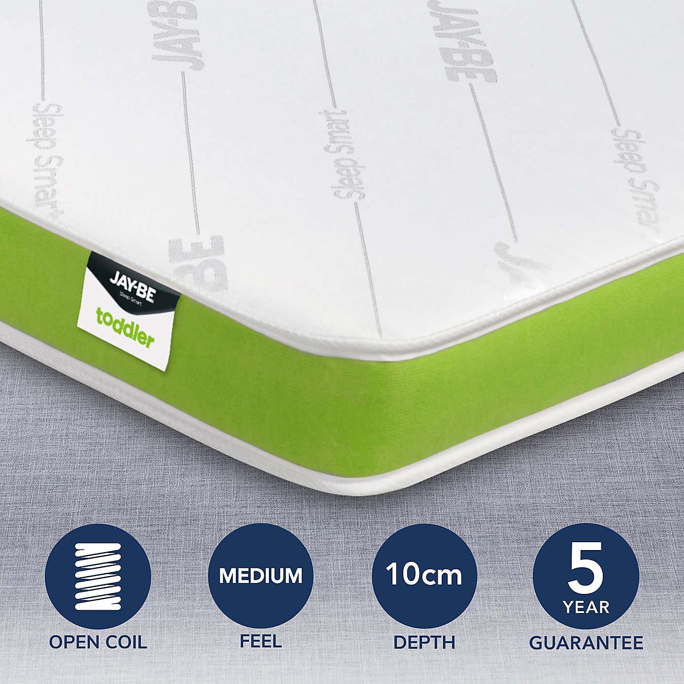 JayBe Toddler Anti Allergy Foam Free Pocket Sprung Mattress