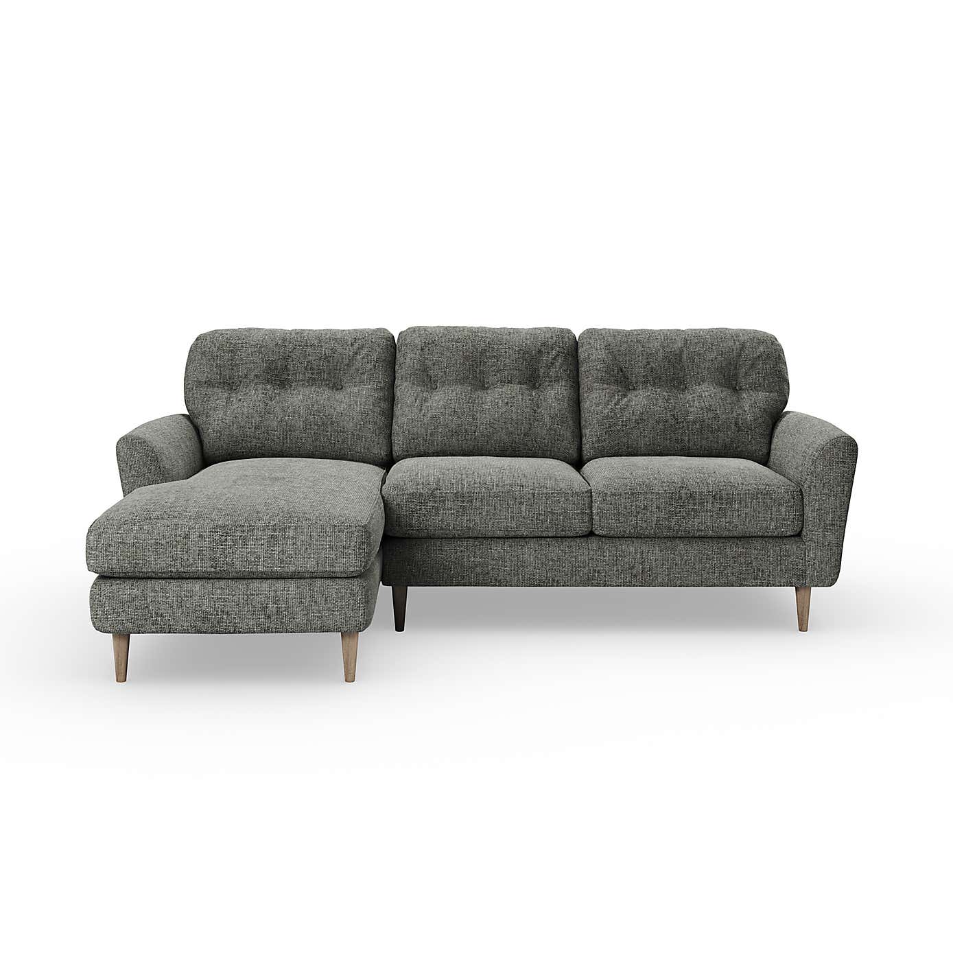 Sven Chunky Chenille Large Corner Chaise Sofa