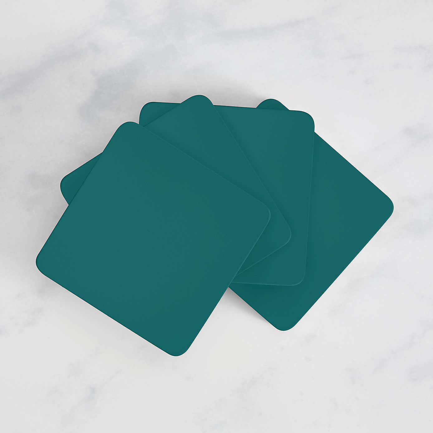 Painted Wooden Coasters Set of 4