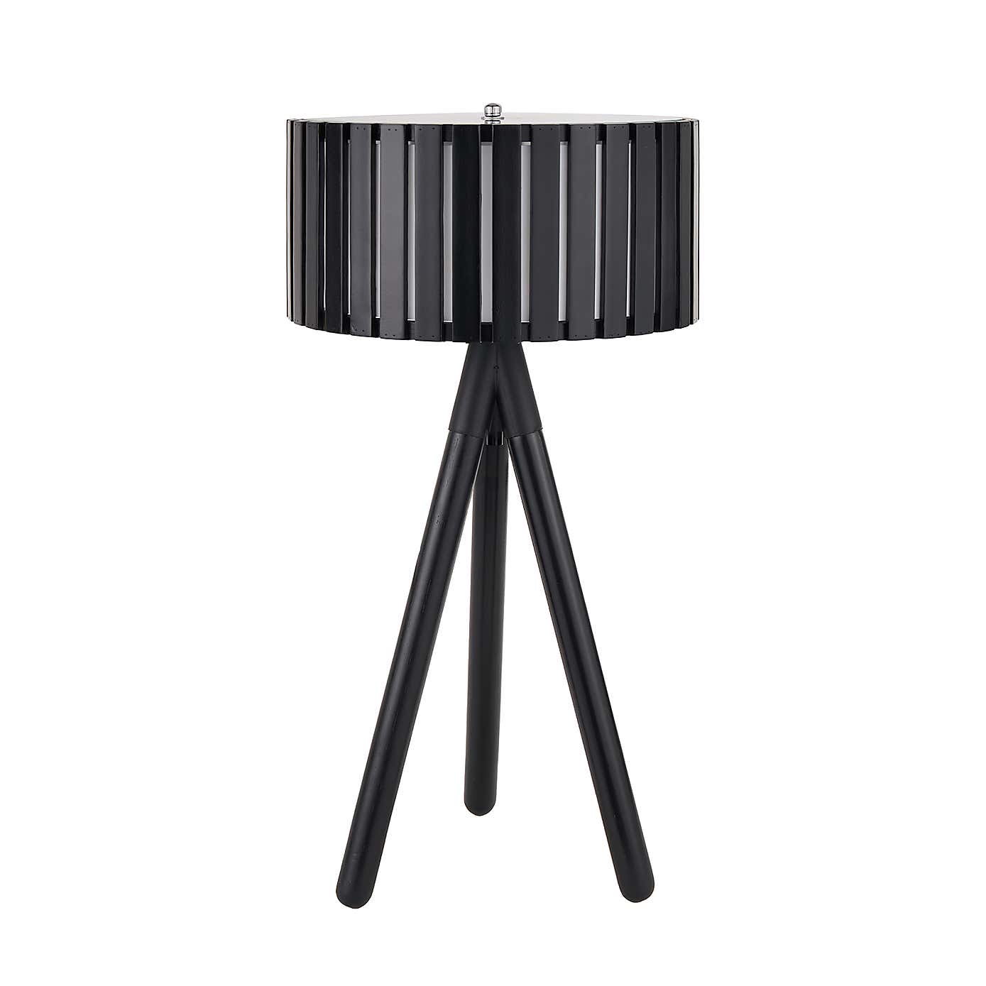 Rabanne Wooden Slat Tripod Table Lamp