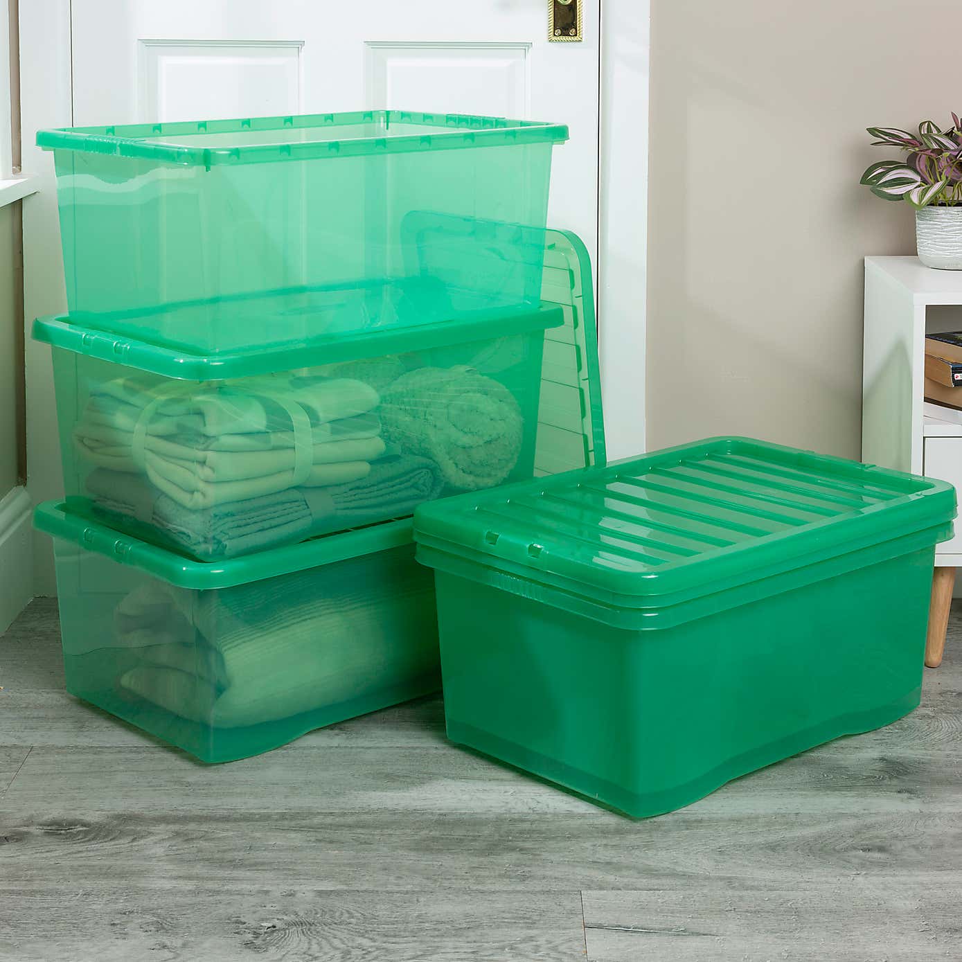 Wham Crystal Set of 5 Storage Boxes & Lids