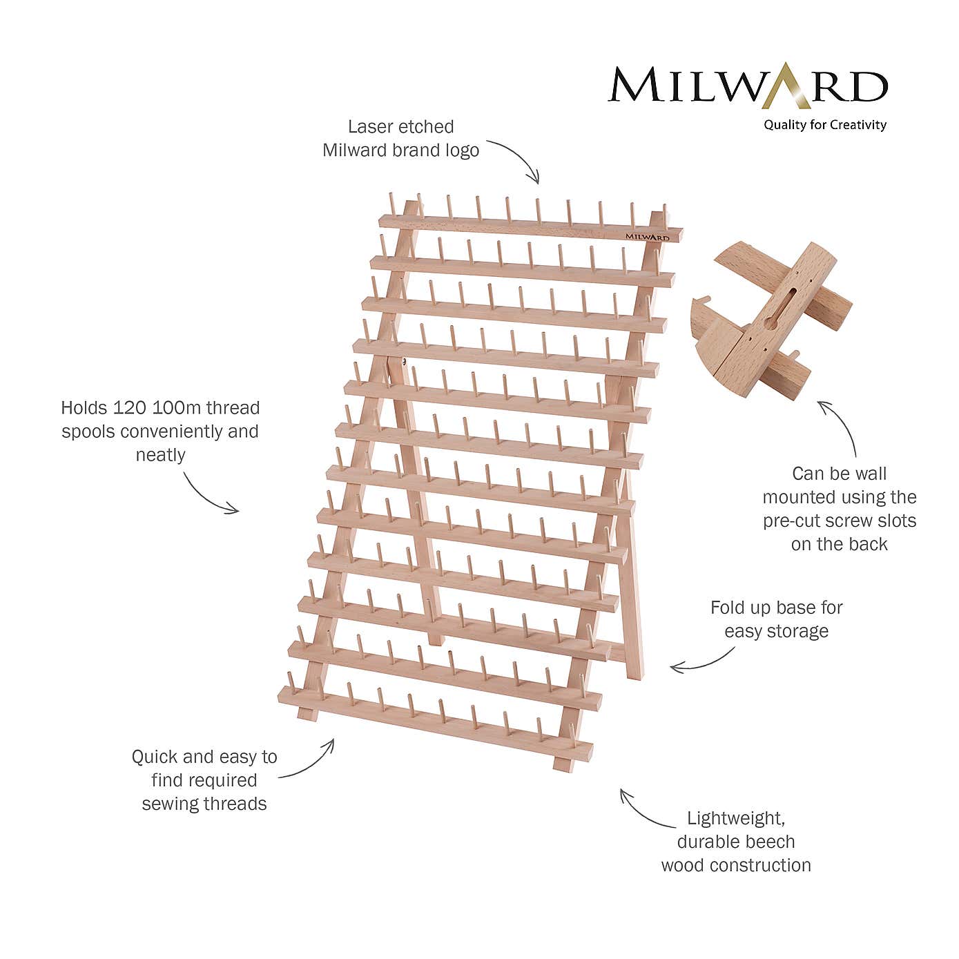 120 Spools Holder Beech