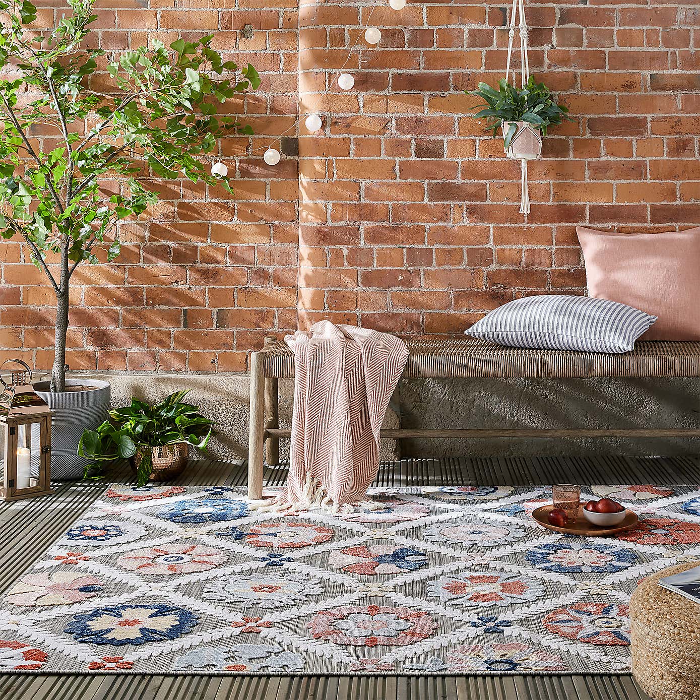 Flora Floral Indoor Outdoor Rug