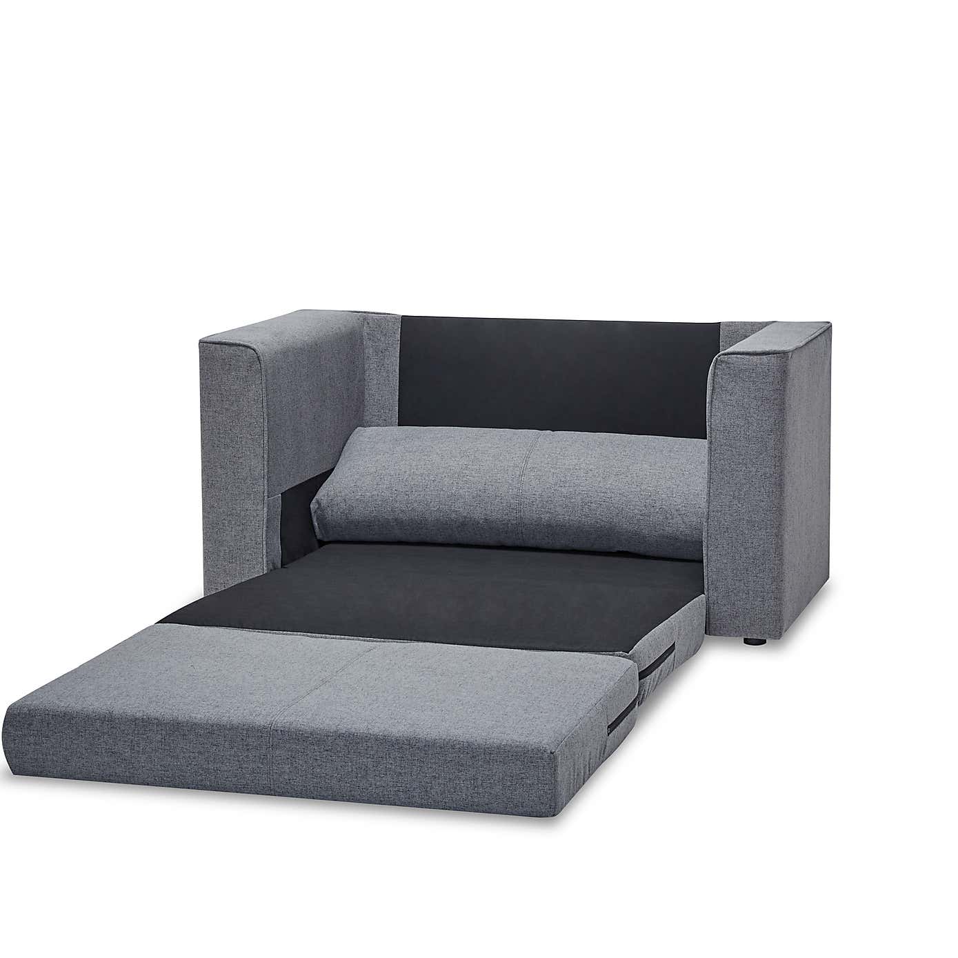 Luna Fabric Sofa Bed Grey