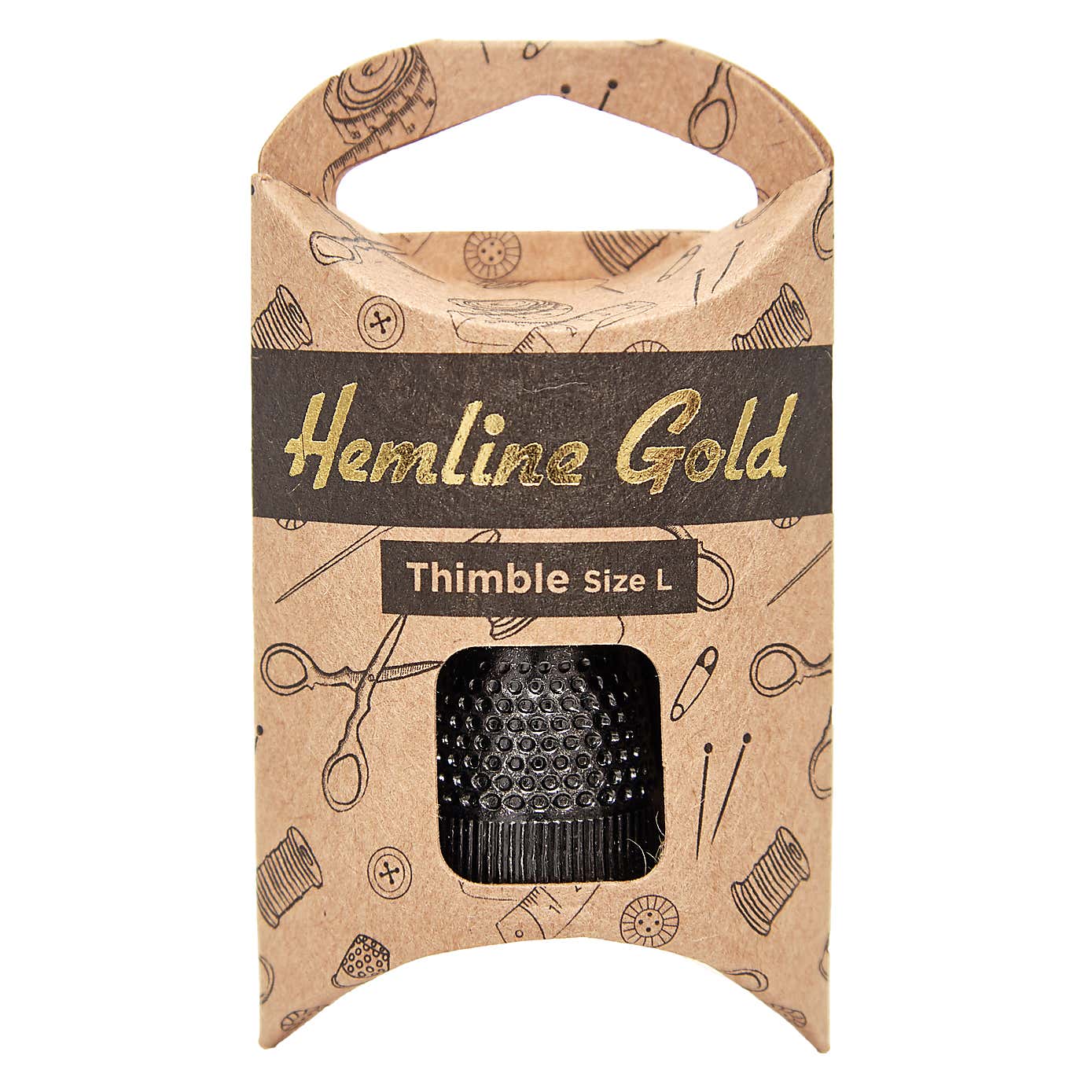 Hemline Gold Premium Quality Thimble