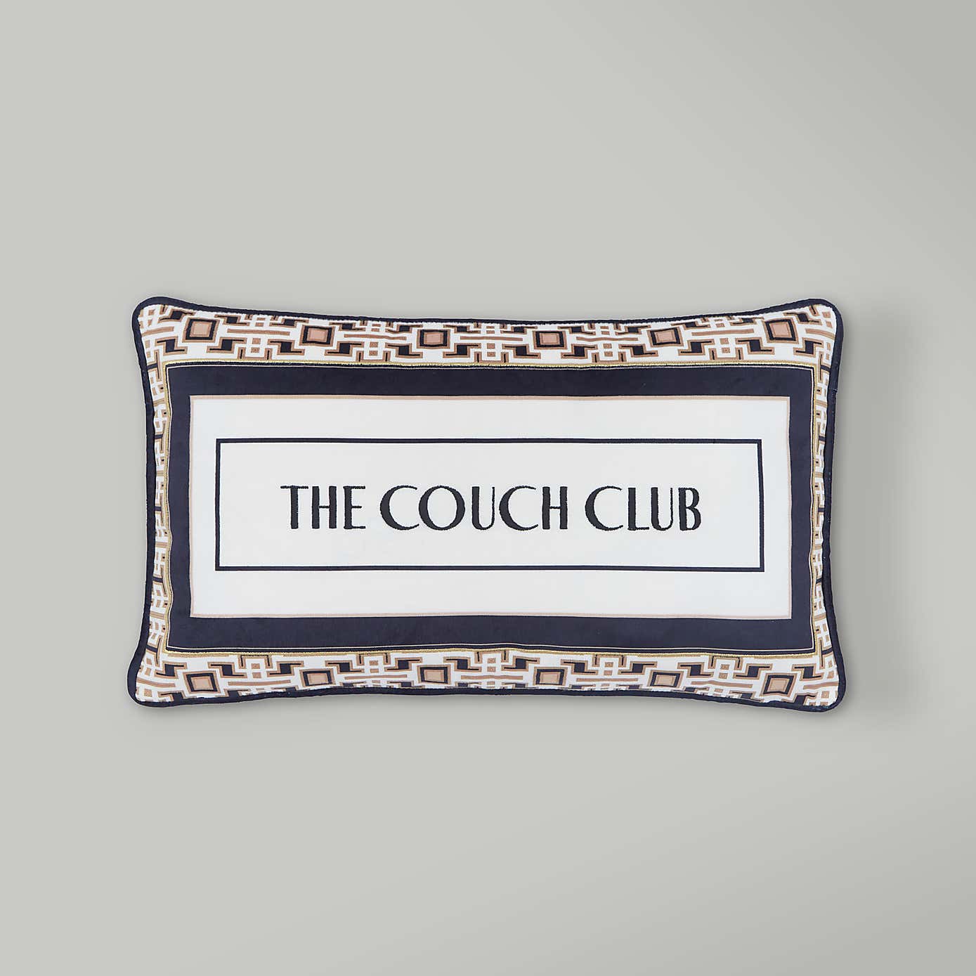 The Couch Club Embroidered Rectangular Cushion