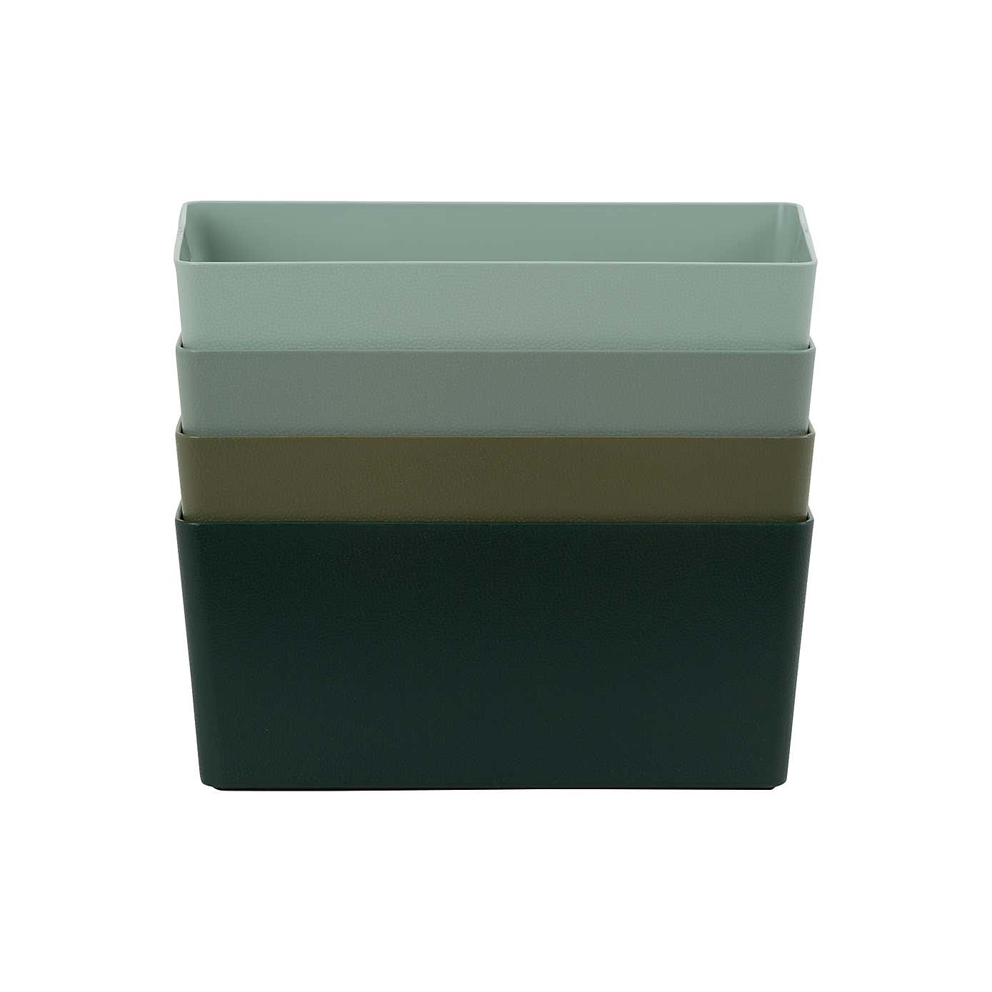 Wham Studio Set of 4 Plastic Storage Basket 4.02