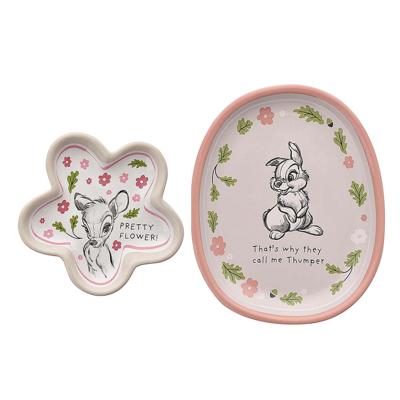 Set of 2 Disney Bambi Trinket Dishes