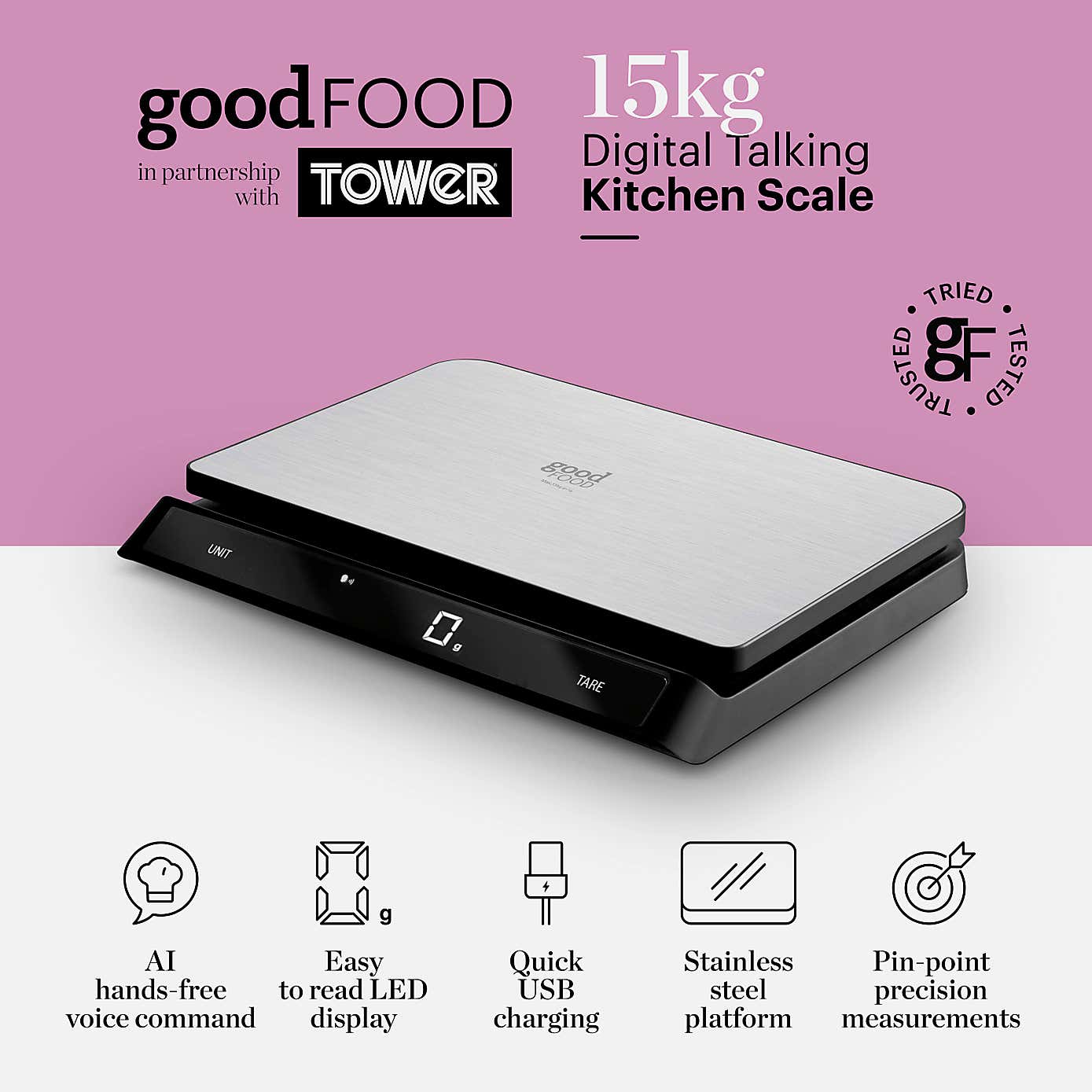 Good Food 15kg Digital Kitchen Scale
