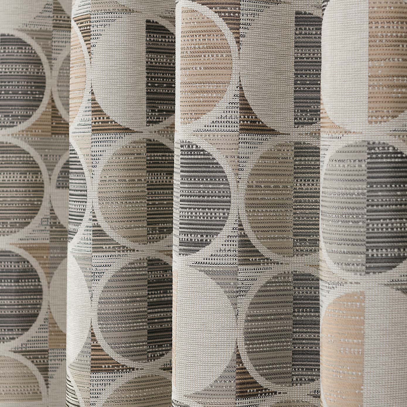 Cai Circle Jacquard Eyelet Curtains