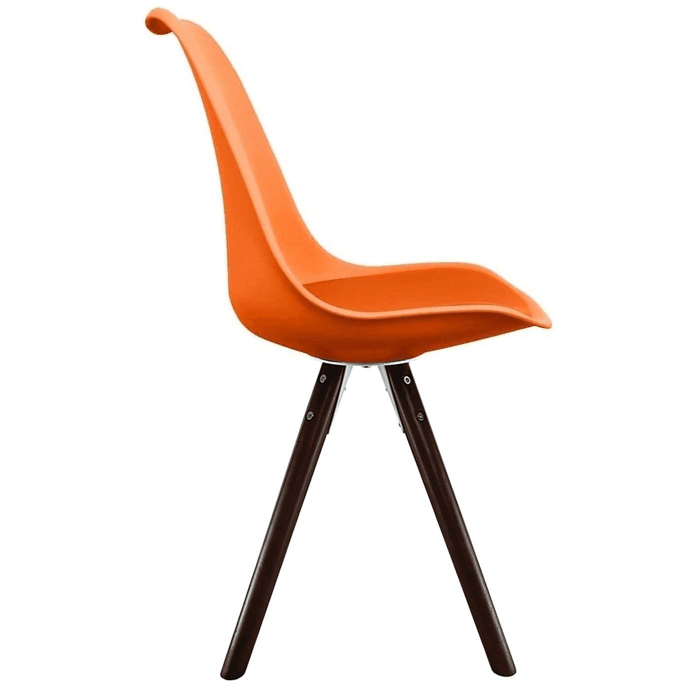 Fusion Living Soho Plastic Dining Chair with Pyramid Legs