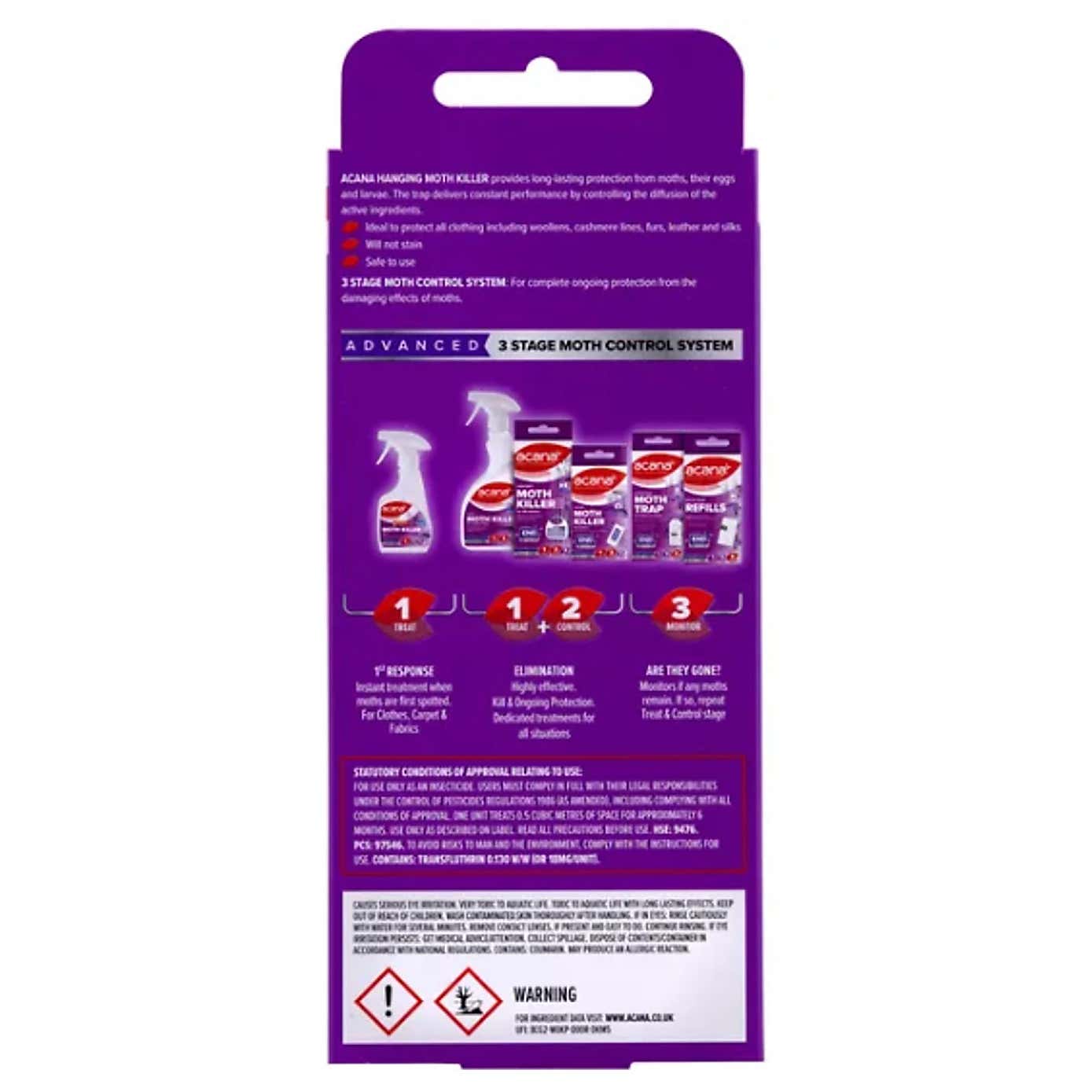 Pack of 4 Hanging Moth Repellent