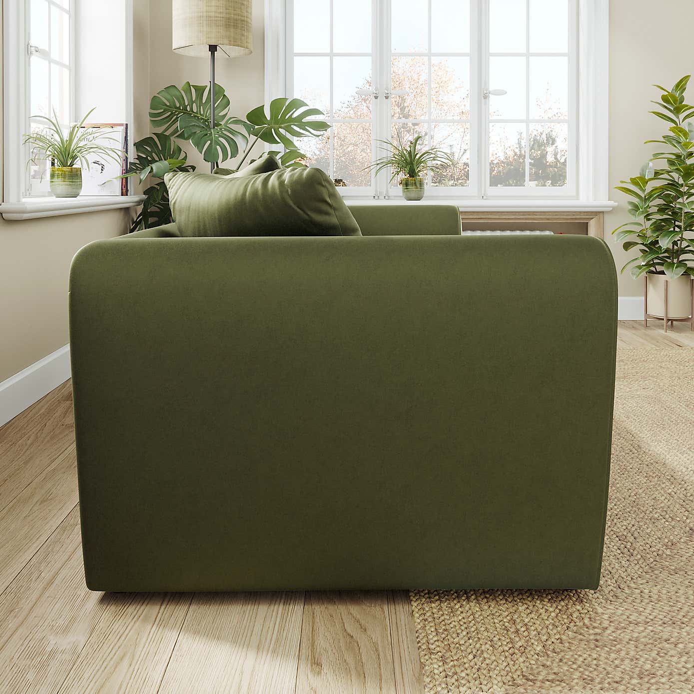 Blake Curved Arm Opulent Velvet 3 Seater Sofa