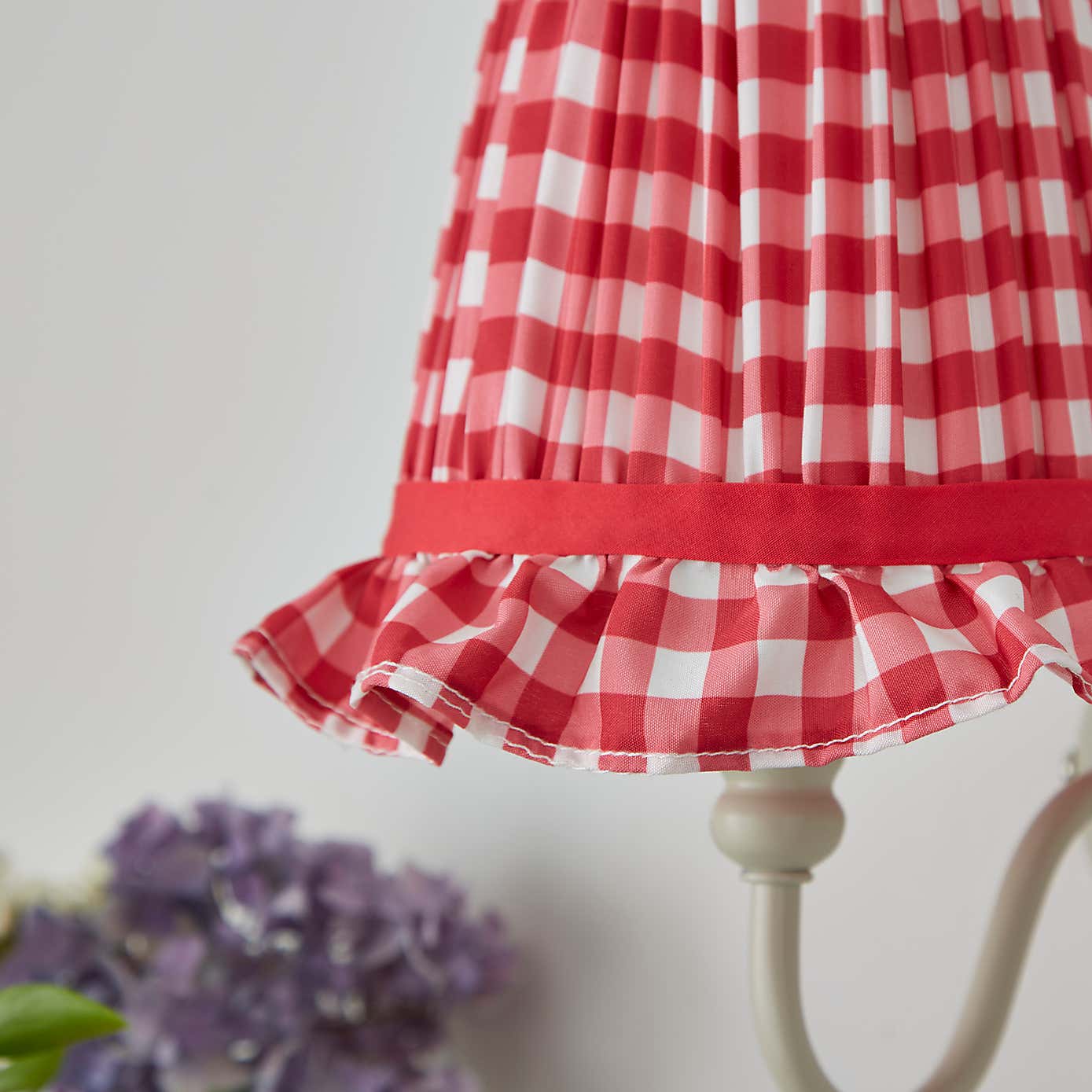 Carys Frilled Gingham Lamp Shade