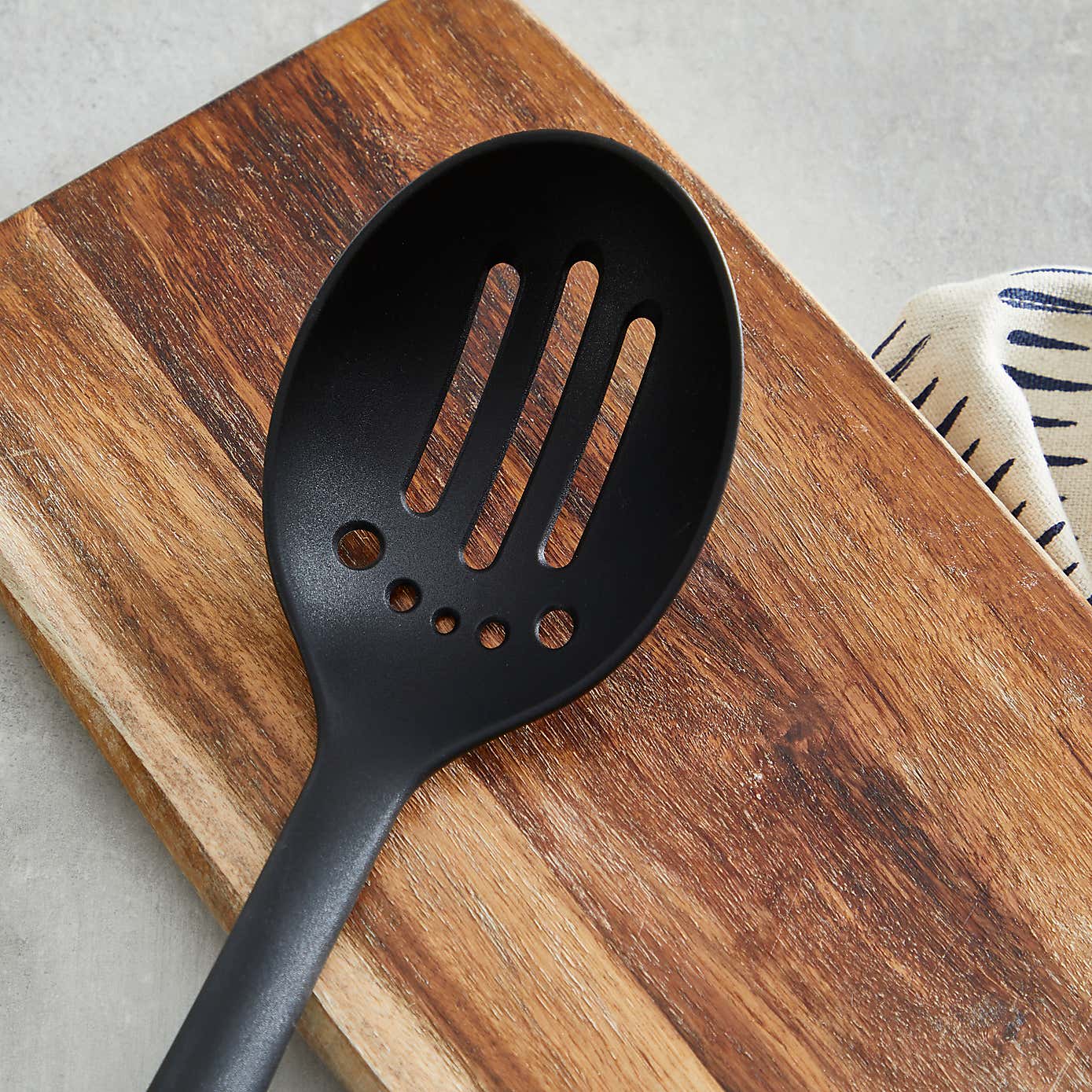 Professional Nylon Slotted Spoon with Herb Strip